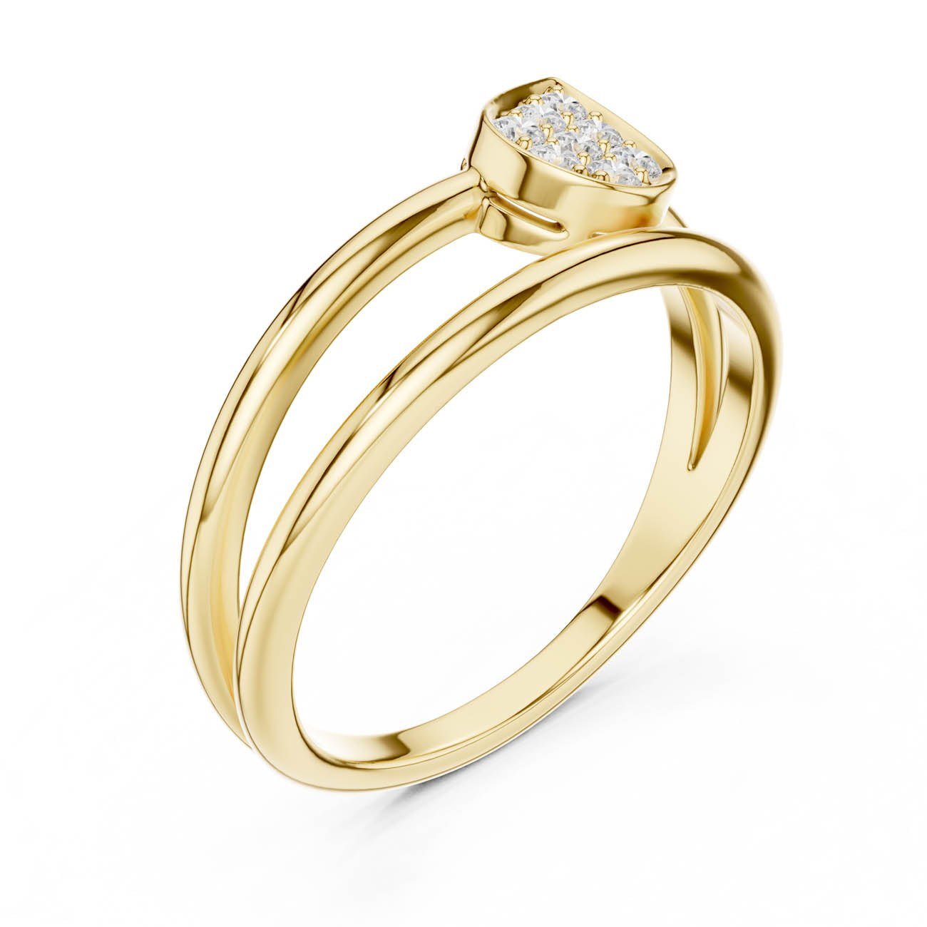 .14 Ct. Pear-Shaped Diamond Cluster Ring (SBWR(63))