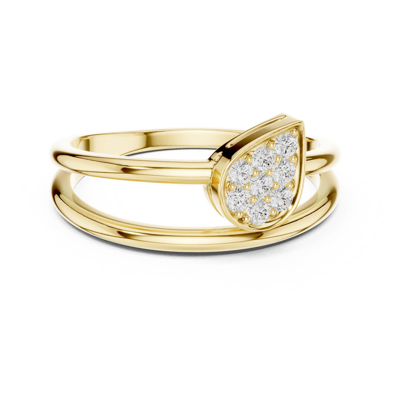 .14 Ct. Pear-Shaped Diamond Cluster Ring (SBWR(63))