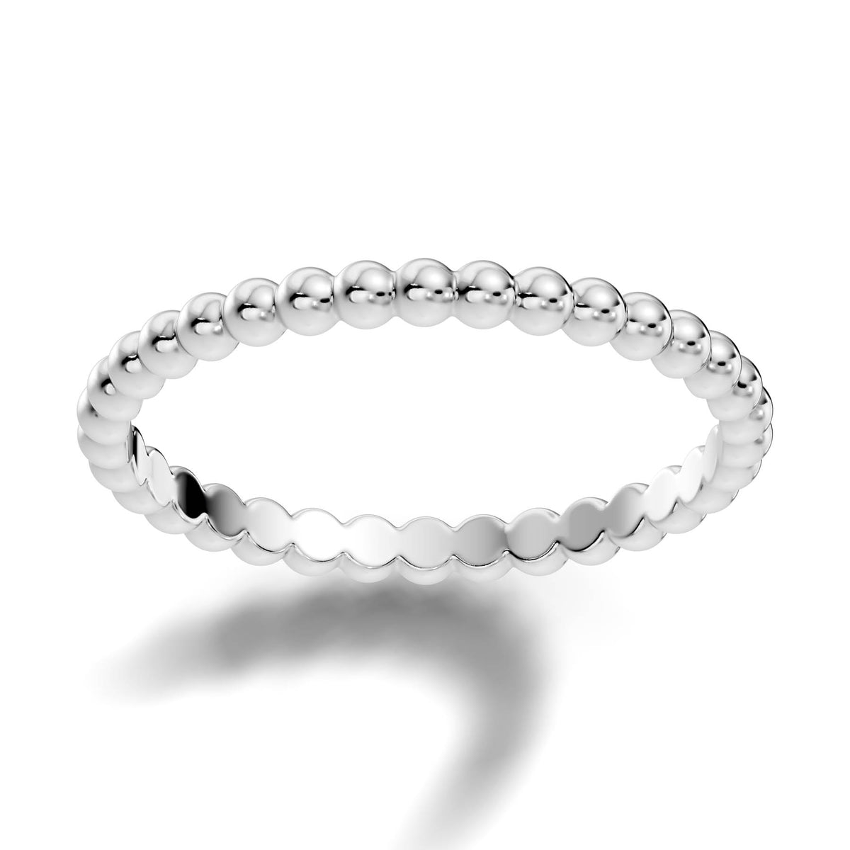 Spheres Eternity Ring with High-Polish Beaded Design (SE1) 6