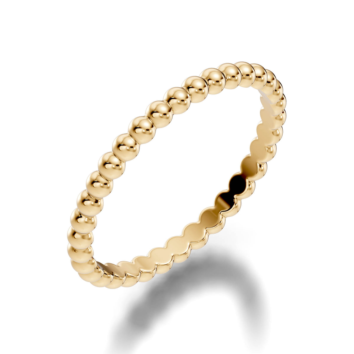 Spheres Eternity Ring with High-Polish Beaded Design (SE1) 11