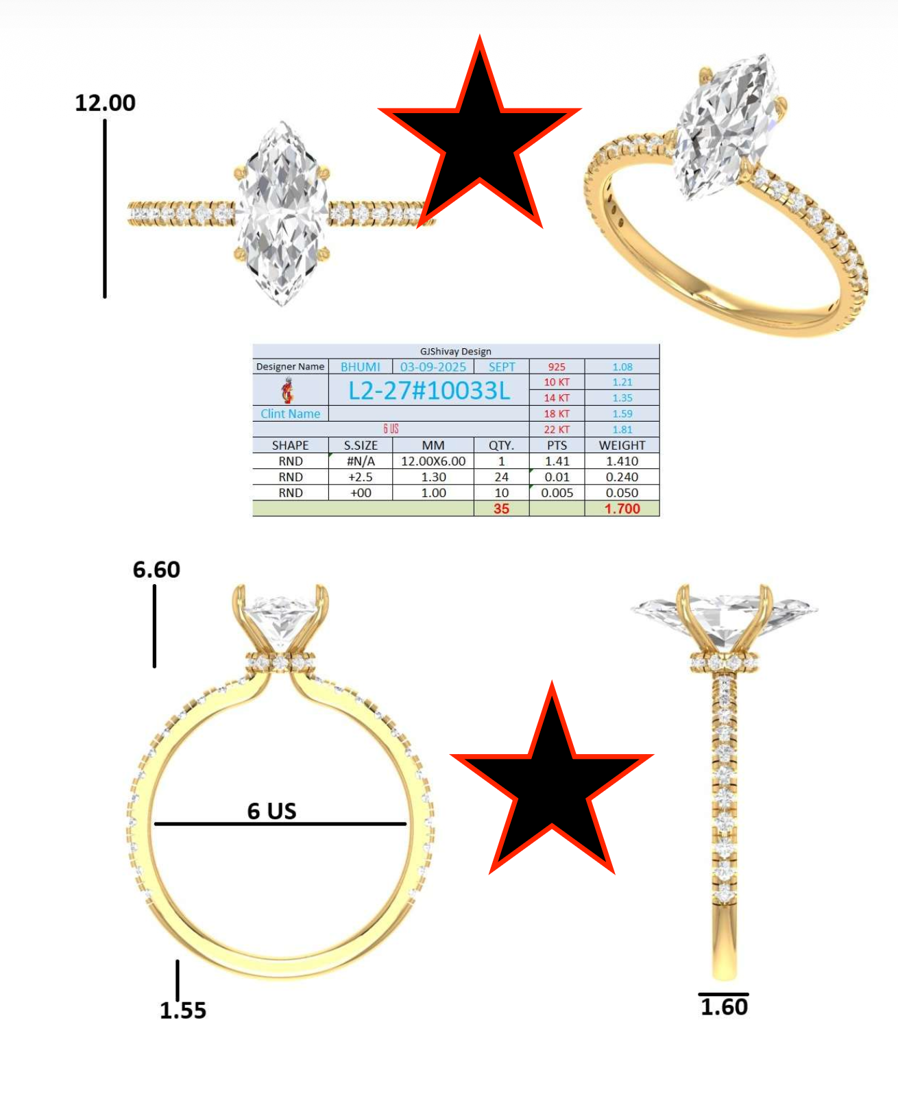 2.40 Ct. Marquise Diamond Solitaire Ring with Hidden Halo and Pavé Shank (L2-27#10033L) 16