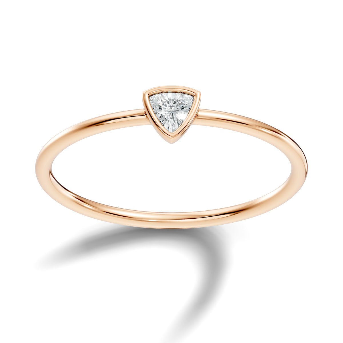 .10 Ct. Trillion Diamond Bezel Solitaire Ring (4-30204514107458) 8