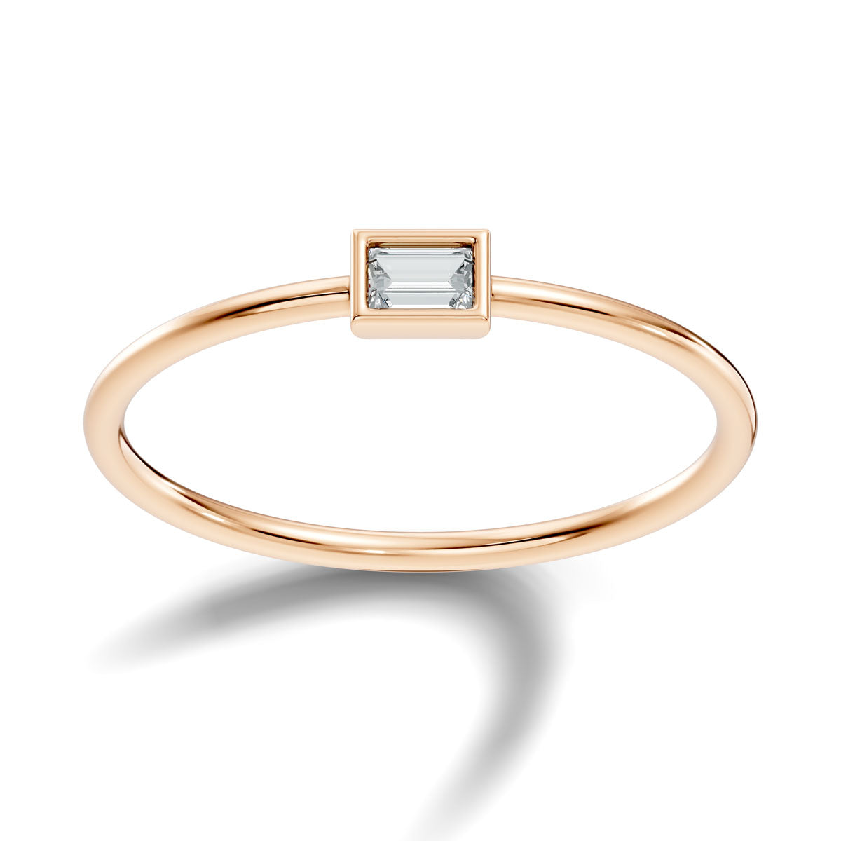 .10 Ct. Baguette Diamond Solitaire Bezel Ring (5-30203716698178) 13