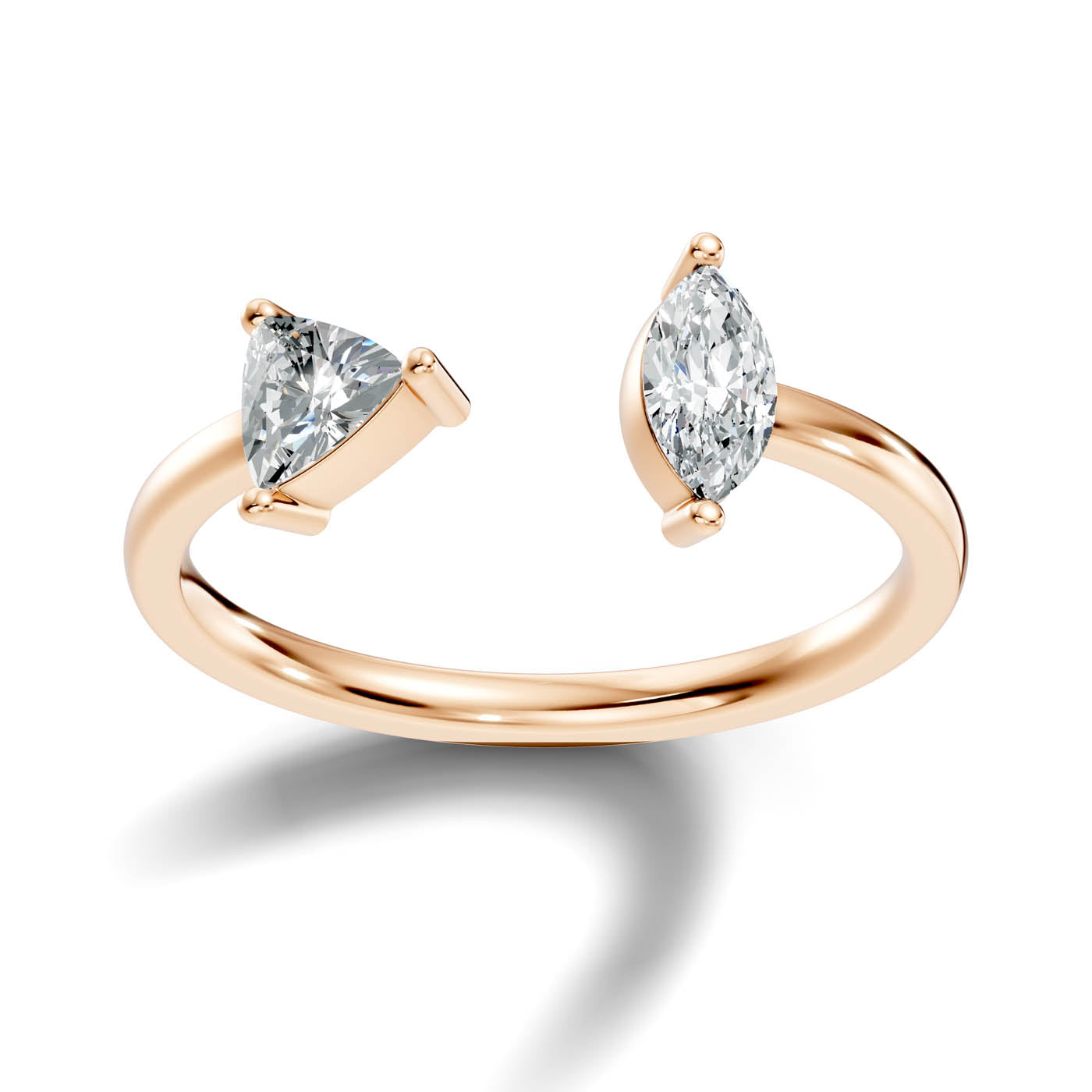 .50 Ct. Trillion & Marquise Diamond Open Ring (8-32954047037533) 7