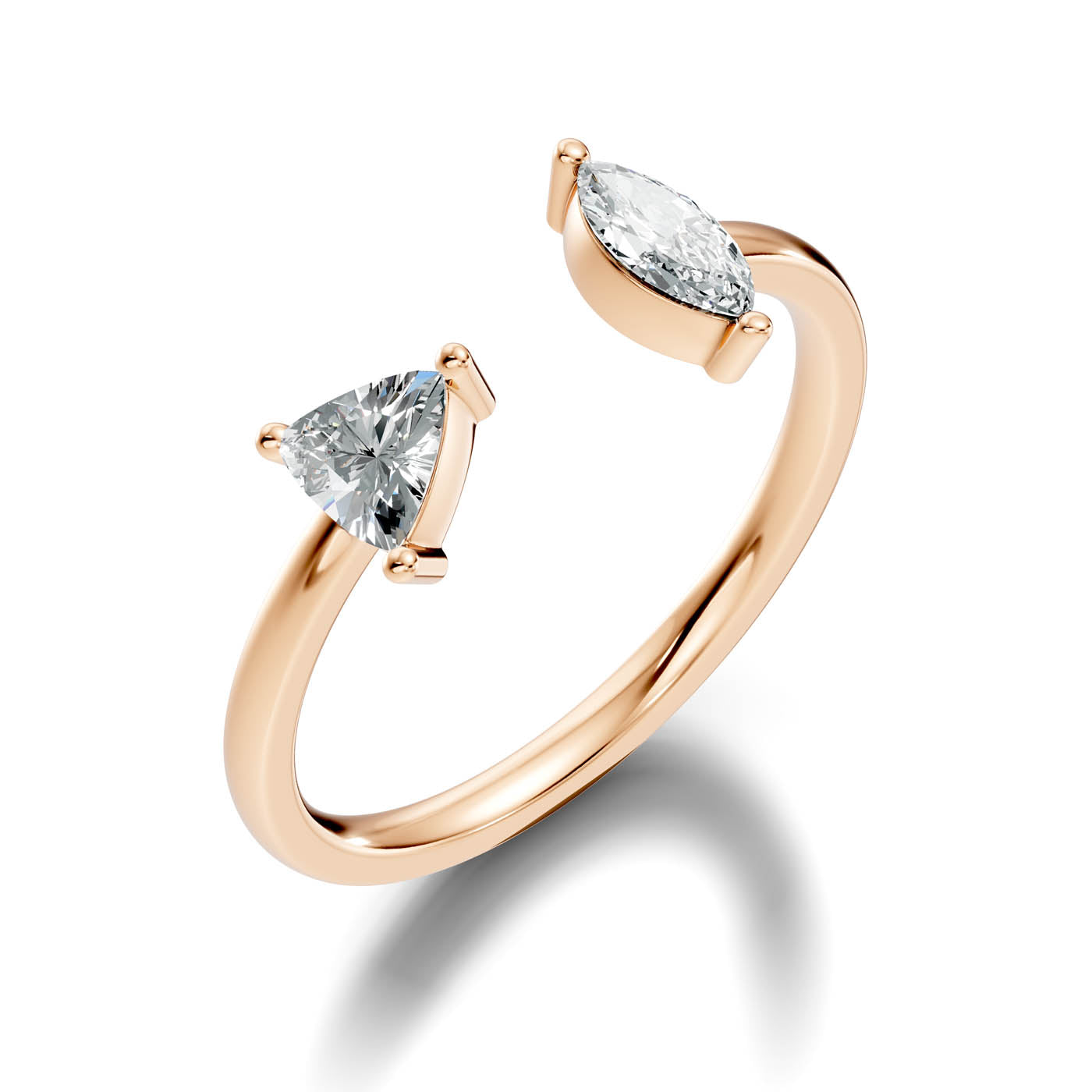 .50 Ct. Trillion & Marquise Diamond Open Ring (8-32954047037533) 9