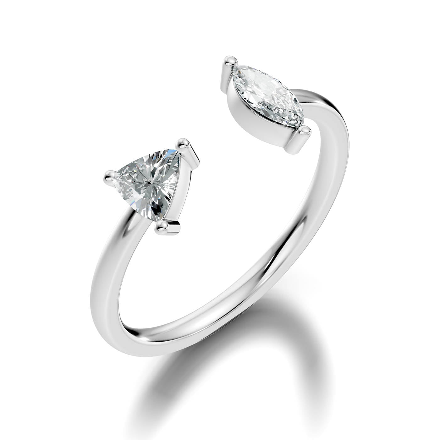 .50 Ct. Trillion & Marquise Diamond Open Ring (8-32954047037533) 13