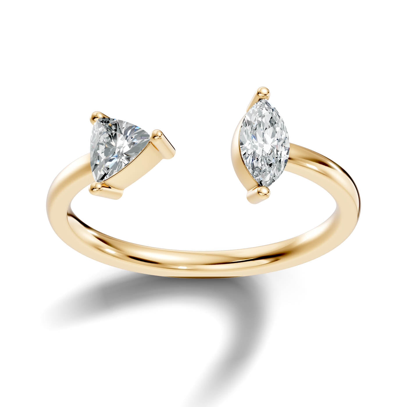 .50 Ct. Trillion & Marquise Diamond Open Ring (8-32954047037533) 4