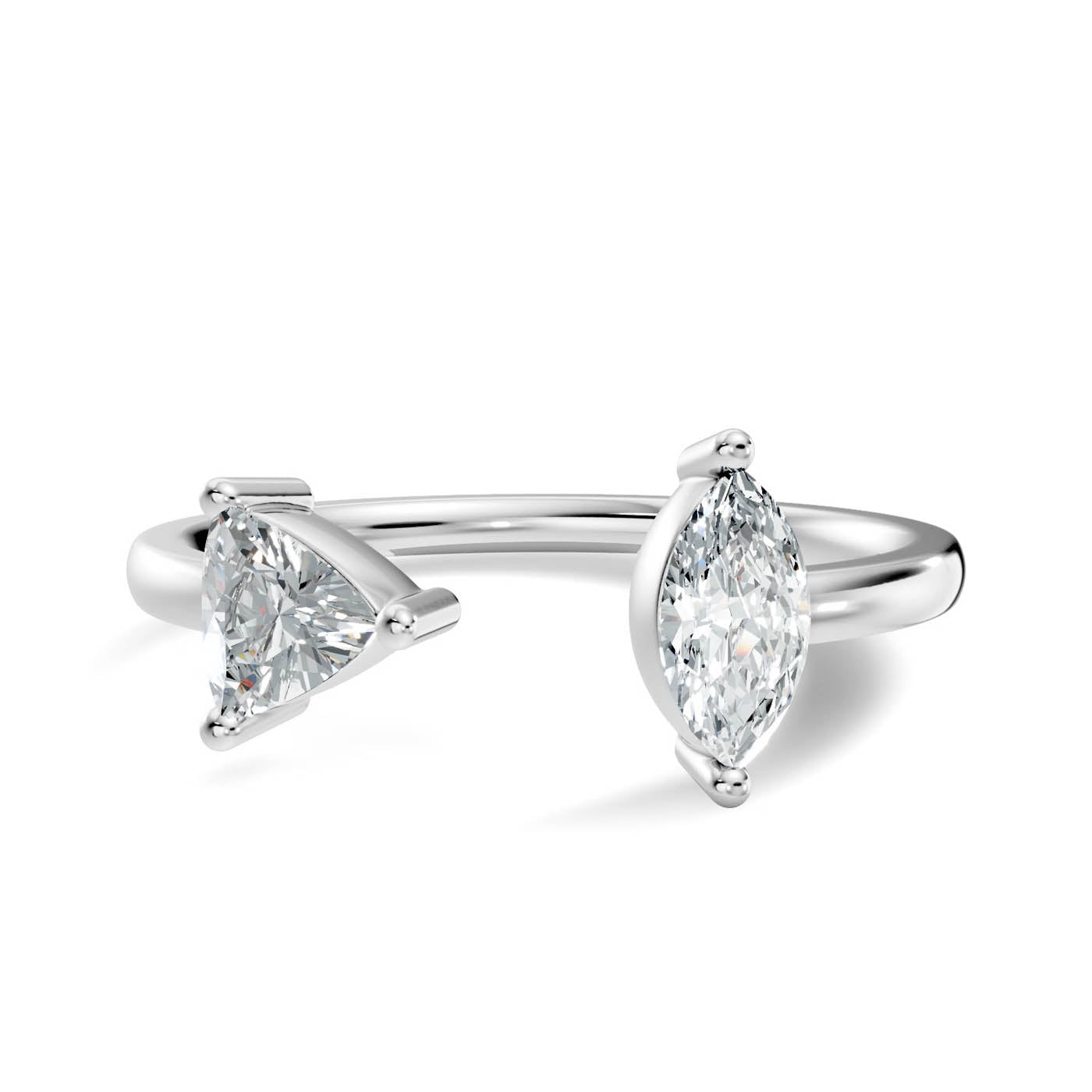 .50 Ct. Trillion & Marquise Diamond Open Ring (8-32954047037533) 10