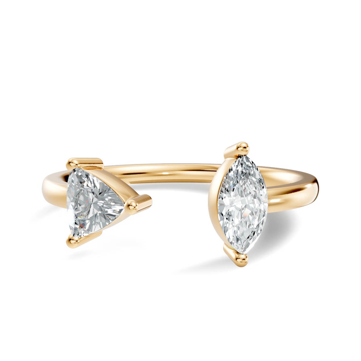 .50 Ct. Trillion & Marquise Diamond Open Ring (8-32954047037533) 3