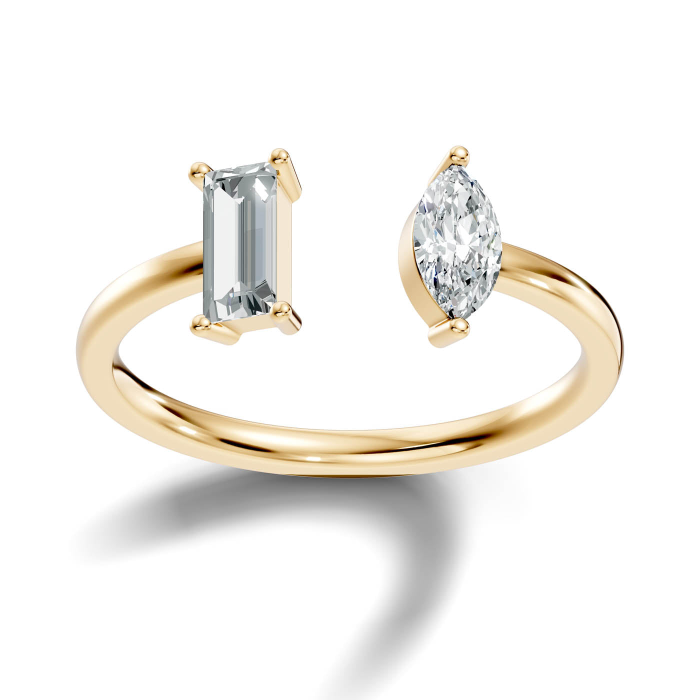 .50 Ct. Baguette and Marquise Diamond Open Ring (9-32954040123485) 4