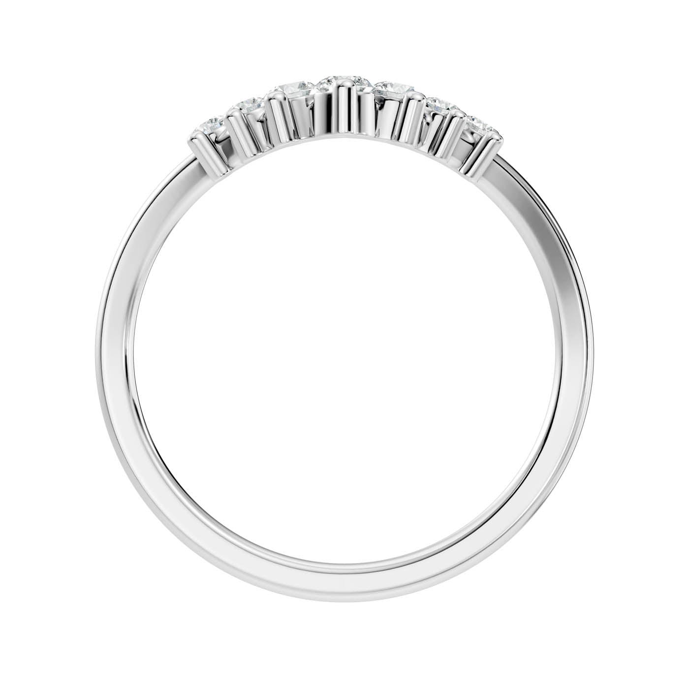 .25 Ct. Chevron Diamond V Band Ring (13-41078833512541) 11