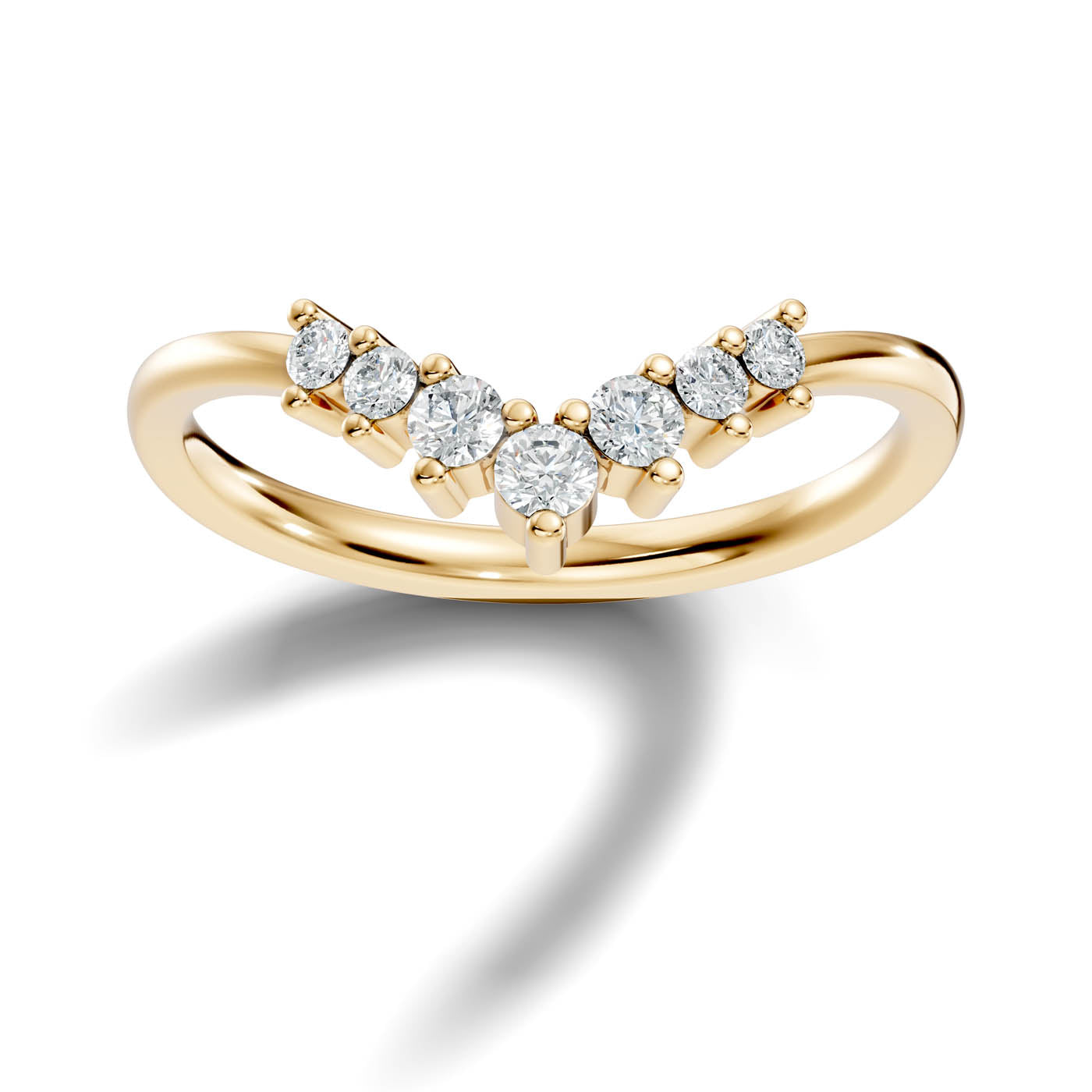 .25 Ct. Chevron Diamond V Band Ring (13-41078833512541) 4