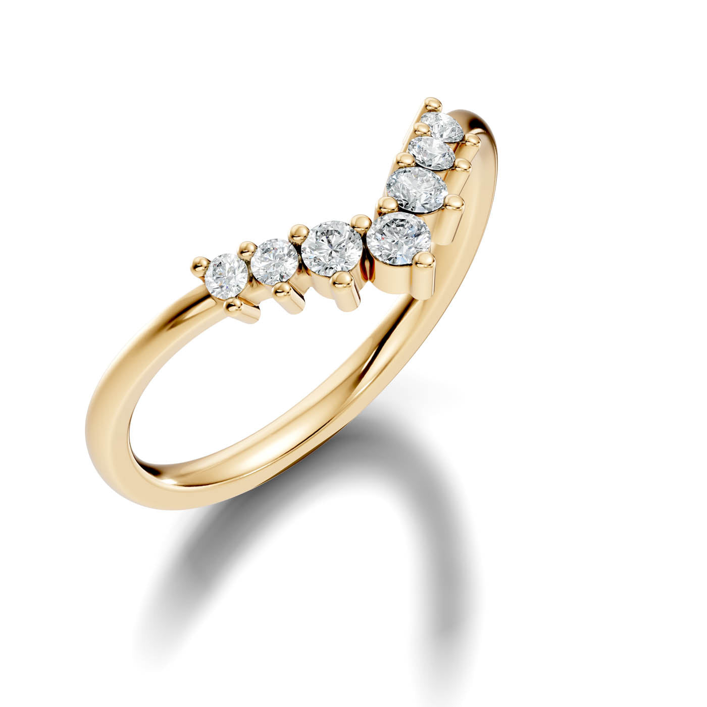 .25 Ct. Chevron Diamond V Band Ring (13-41078833512541)