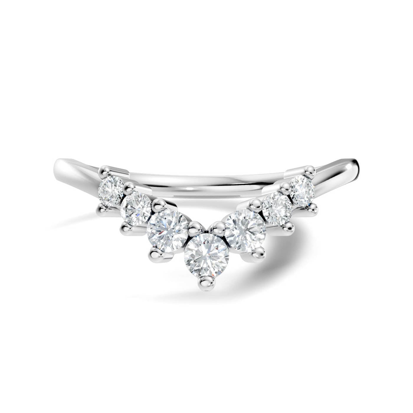 .25 Ct. Chevron Diamond V Band Ring (13-41078833512541) 10