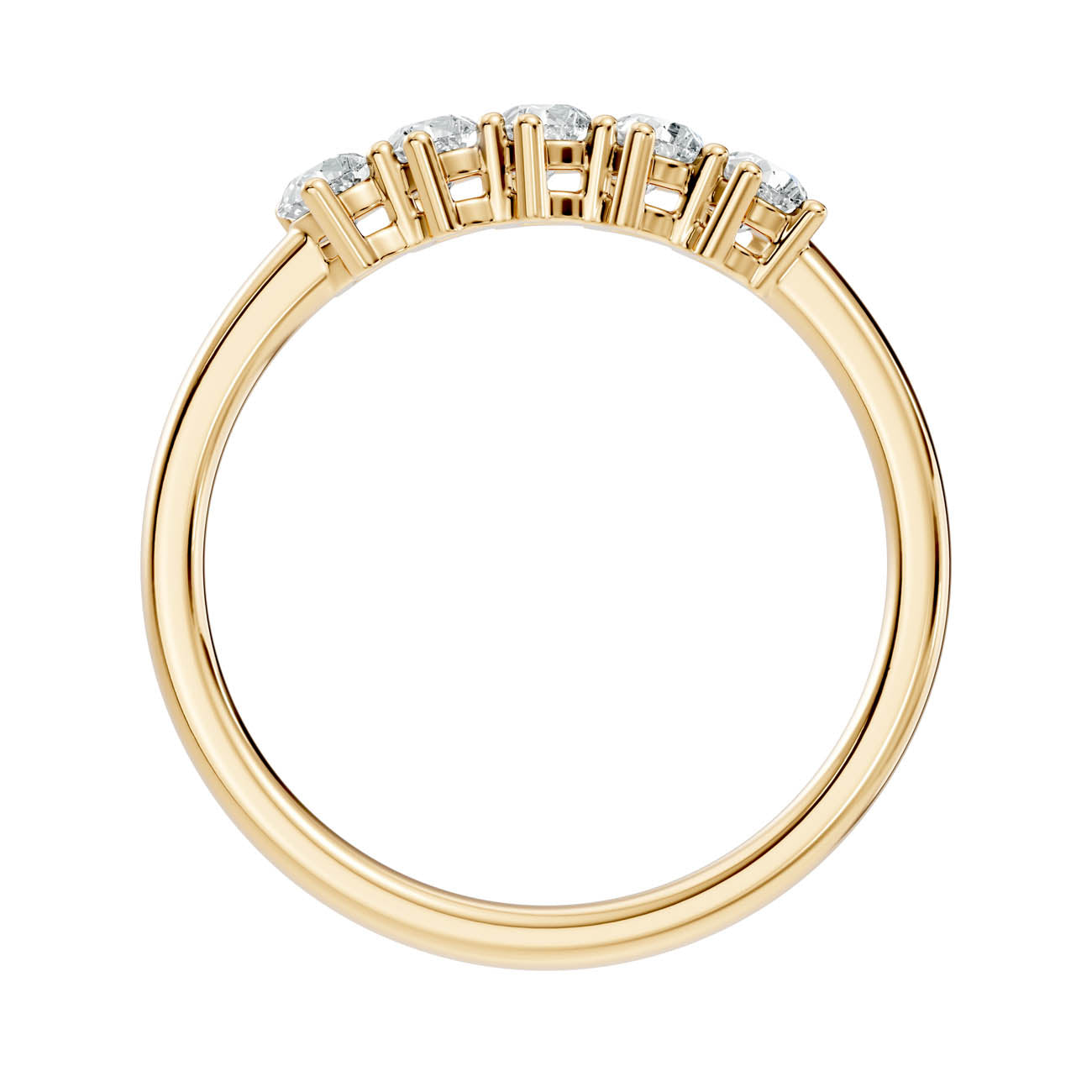 .50 Ct. Pear Cut Diamond Five-Stone Ring (18-d) 14