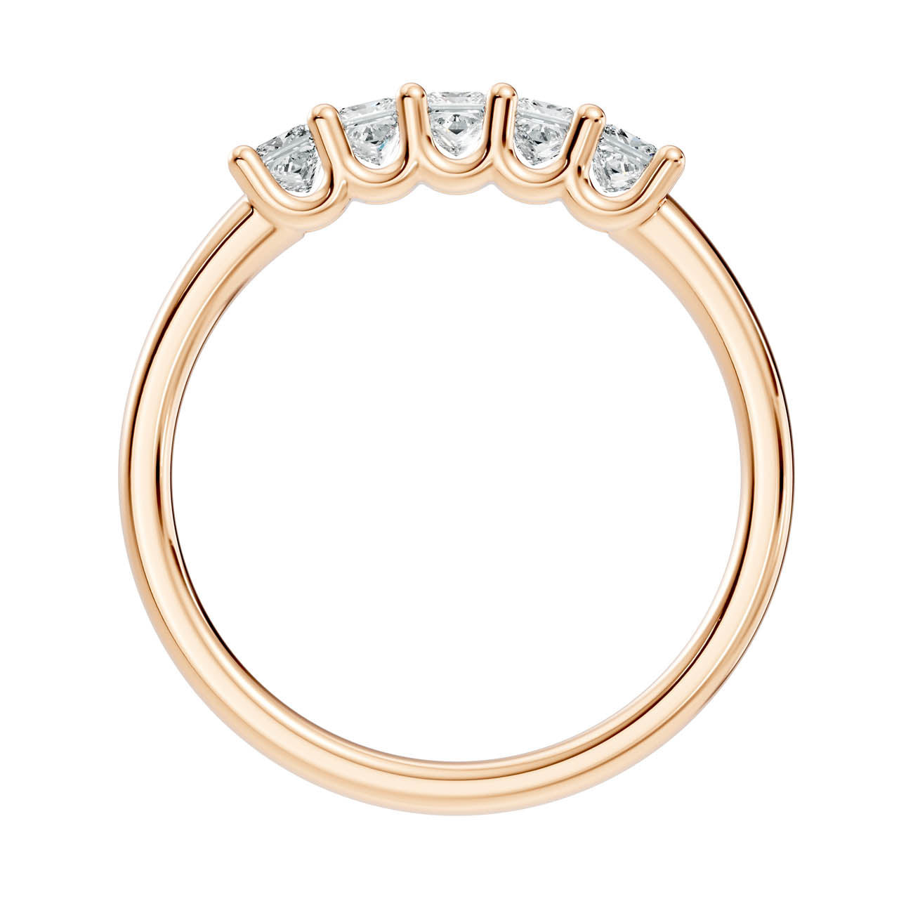 .50 Ct. Princess Cut Diamond Five-Stone Ring (18-f) 5