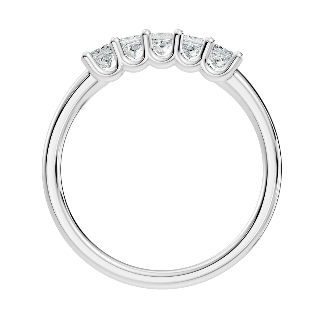 .50 Ct. Princess Cut Diamond Five-Stone Ring (18-f) 11