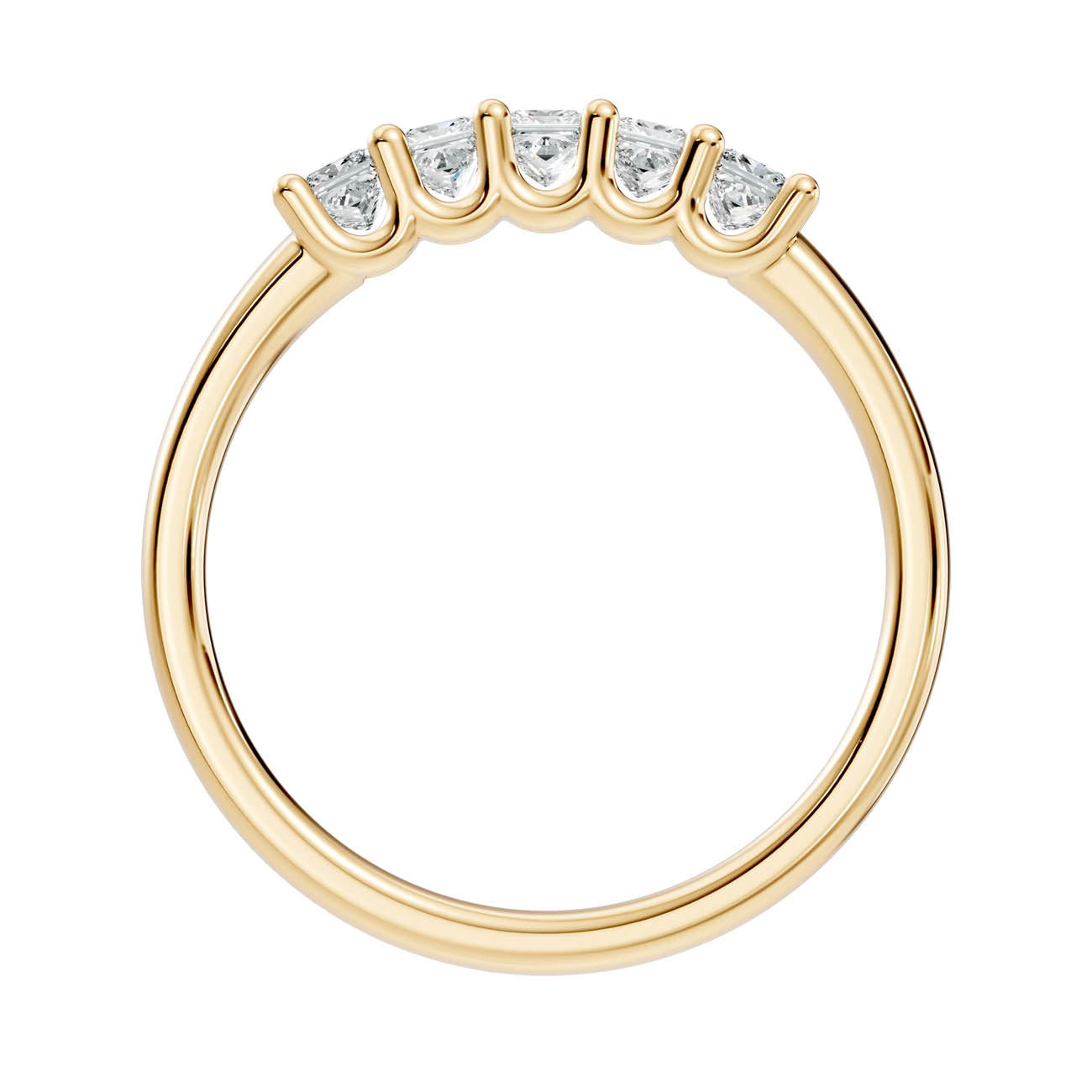 .50 Ct. Princess Cut Diamond Five-Stone Ring (18-f) 14