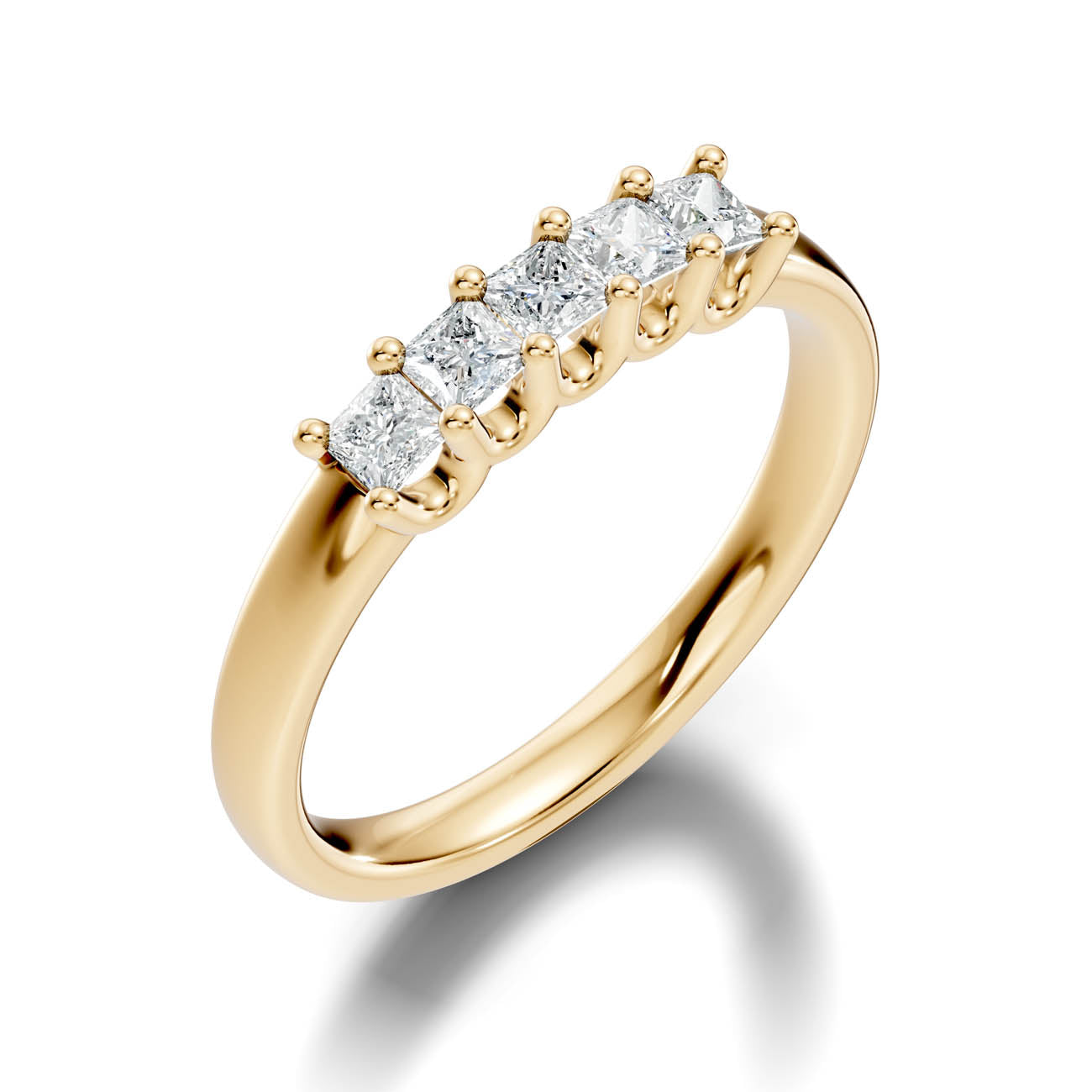 .50 Ct. Princess Cut Diamond Five-Stone Ring (18-f)