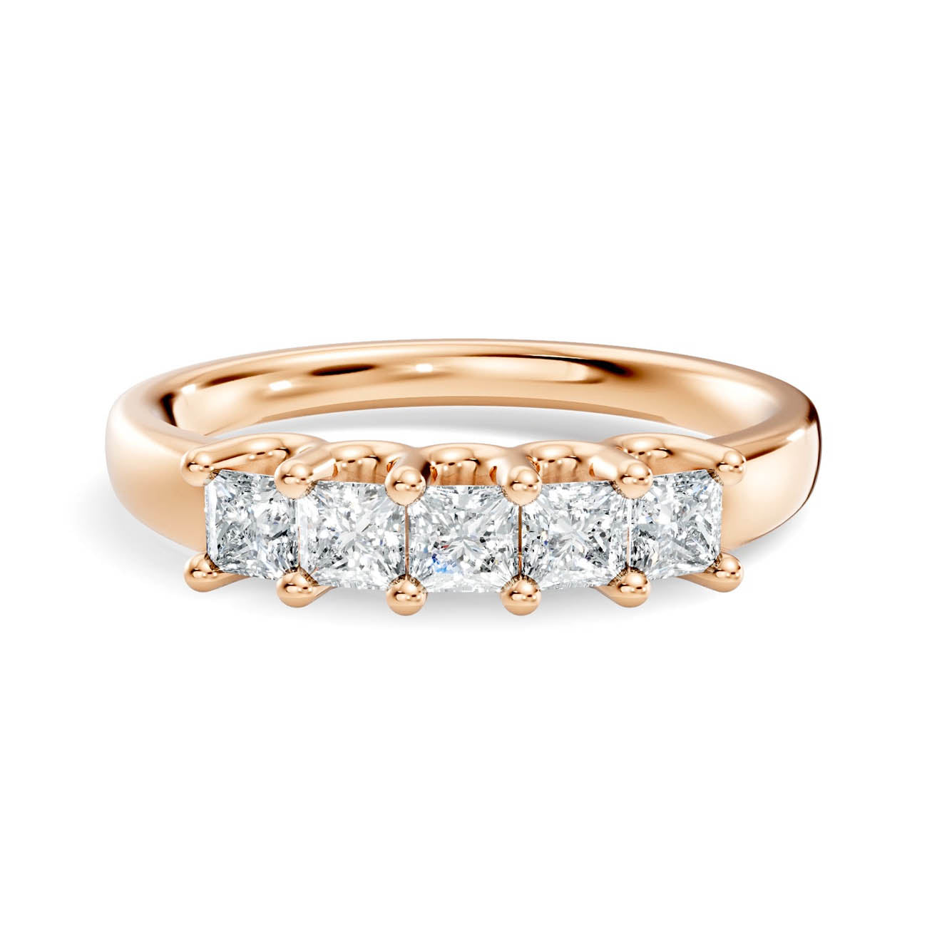 .50 Ct. Princess Cut Diamond Five-Stone Ring (18-f) 6