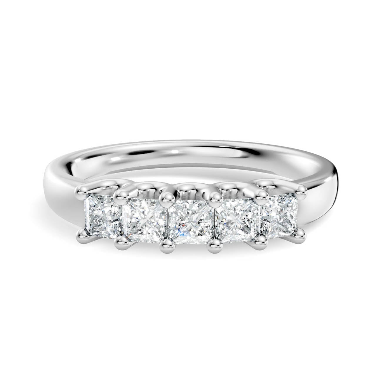 .50 Ct. Princess Cut Diamond Five-Stone Ring (18-f) 10