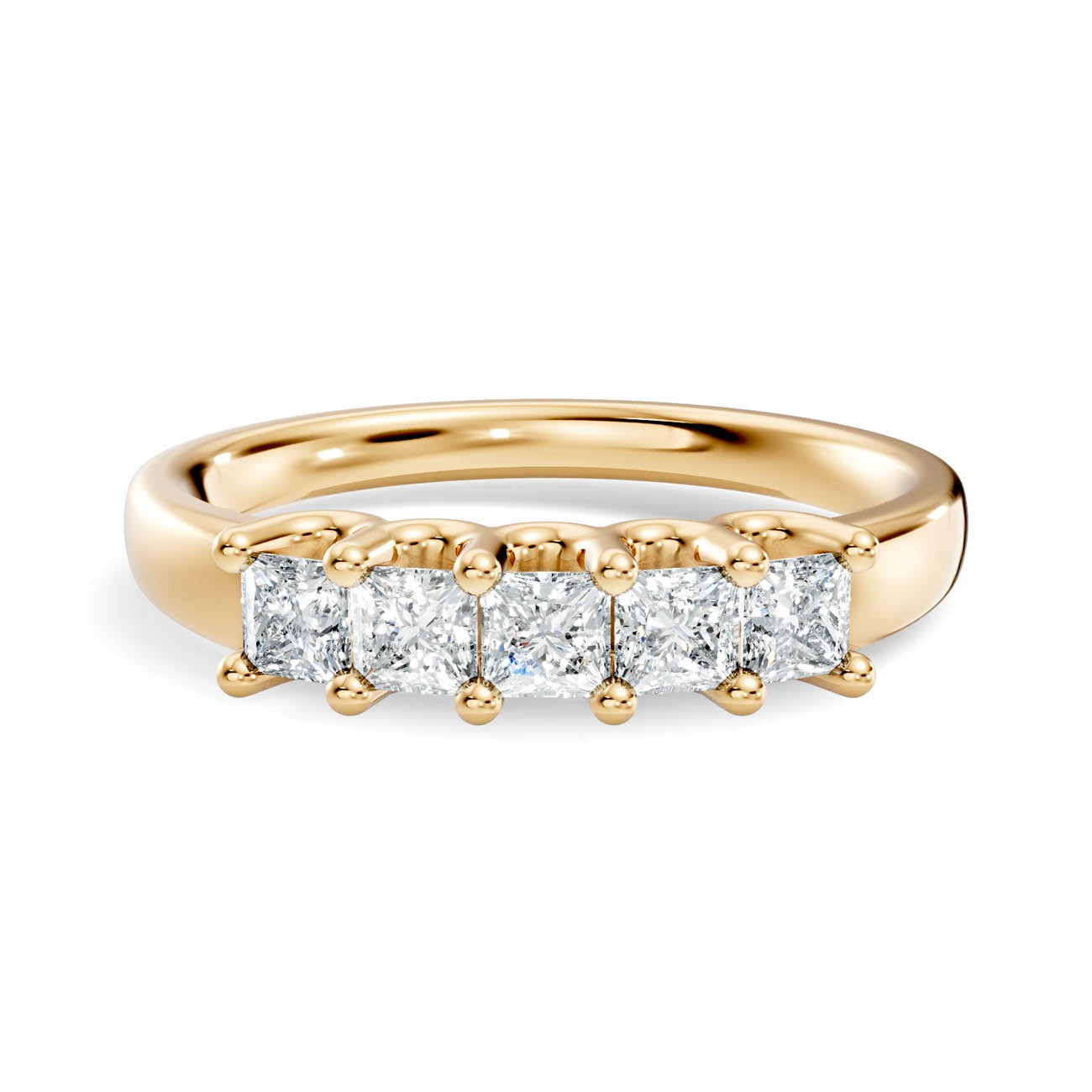 .50 Ct. Princess Cut Diamond Five-Stone Ring (18-f) 3