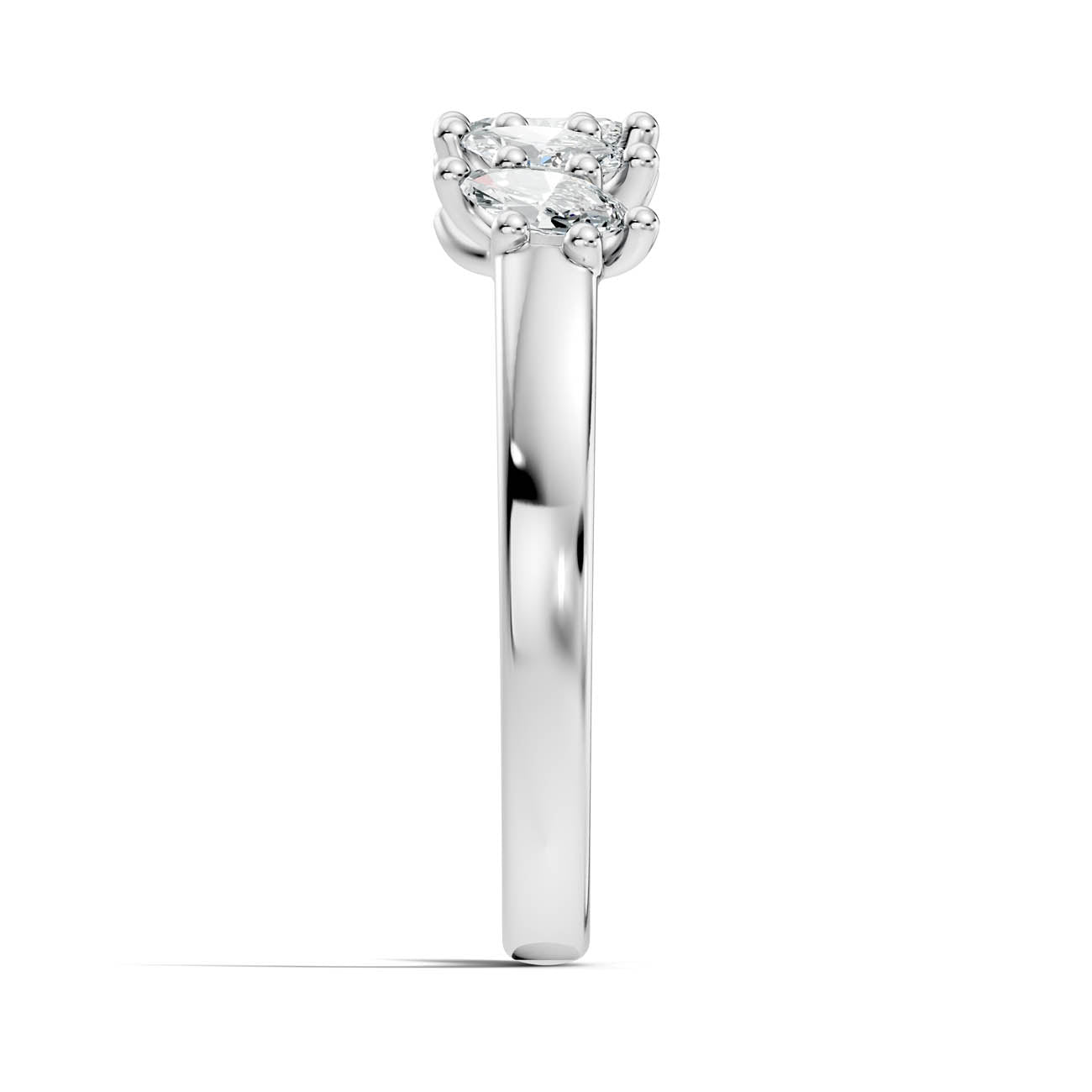 .50 Ct. Marquise Cut Diamond Five-Stone Ring (18-e) 12