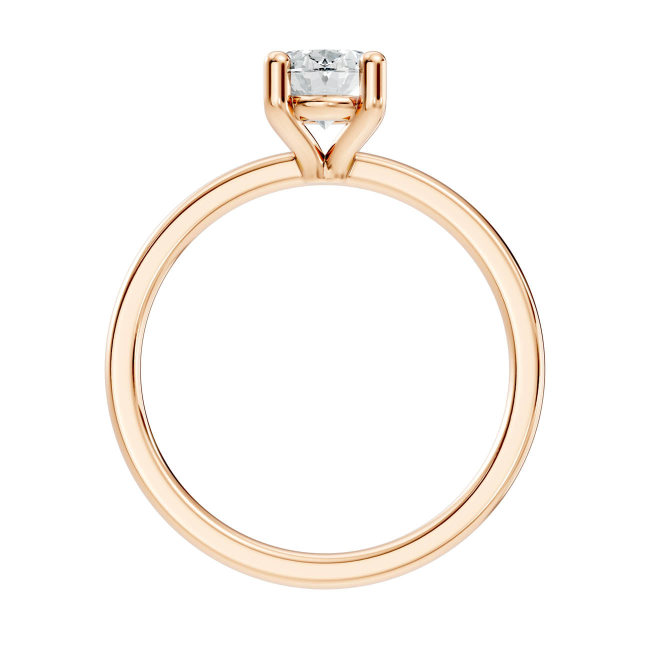 1.00 Ct. Oval Cut Diamond Solitaire Engagement Ring (21-b copy) 5
