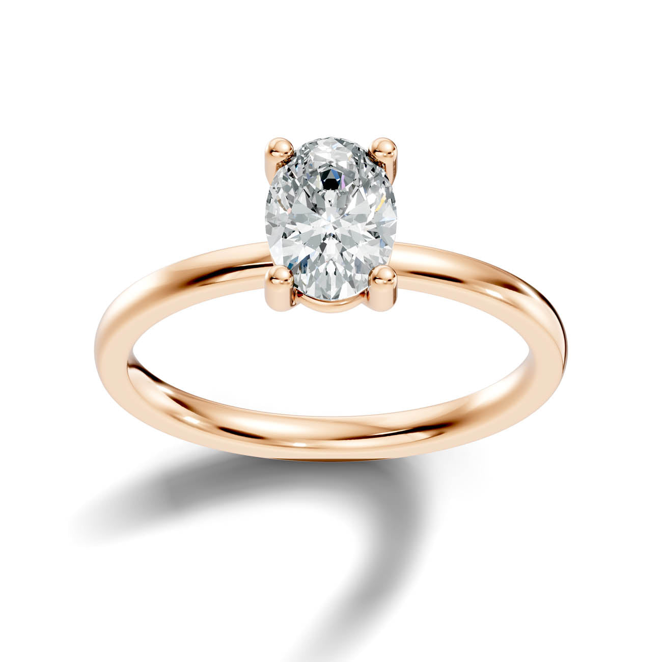 1.00 Ct. Oval Cut Diamond Solitaire Engagement Ring (21-b copy) 7