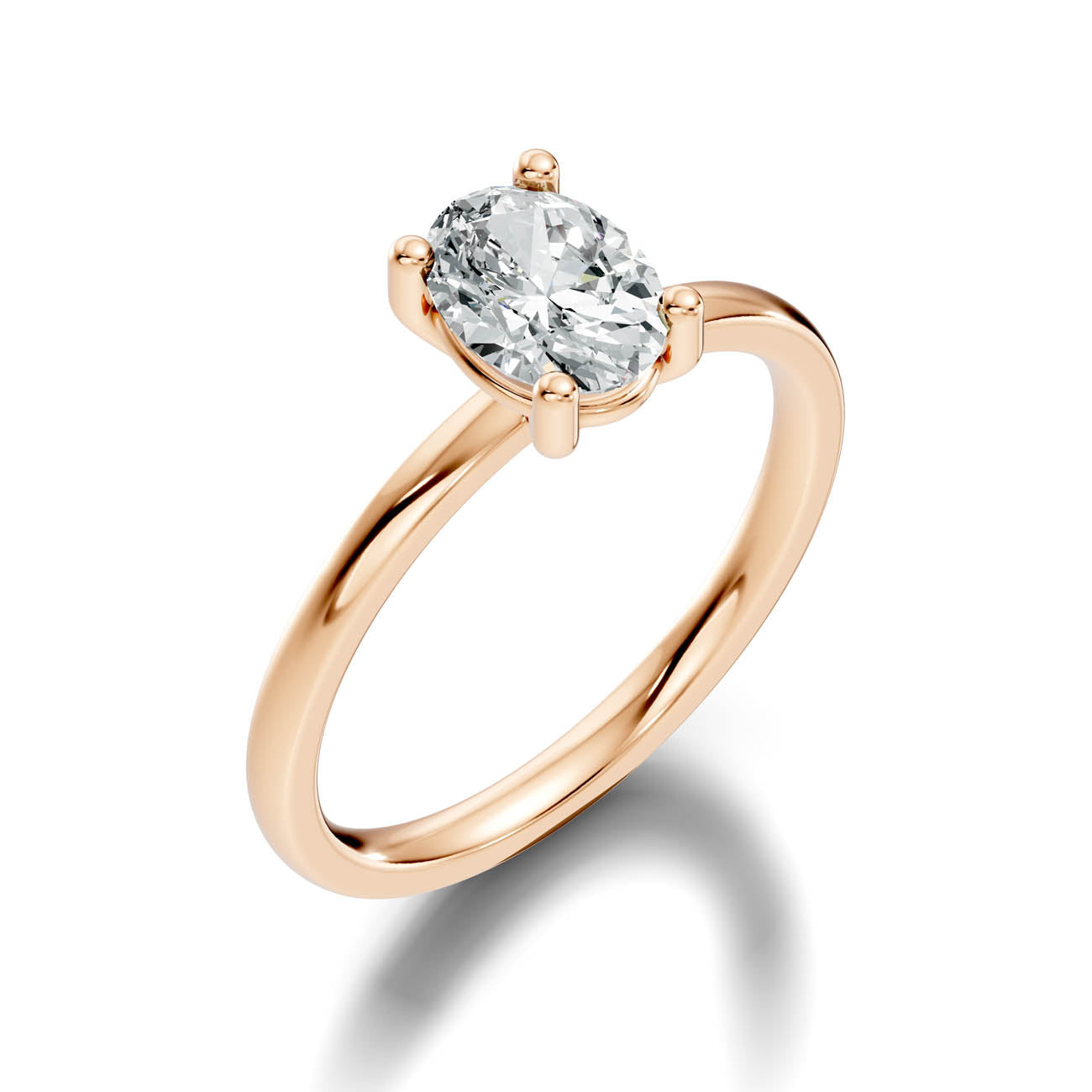 1.00 Ct. Oval Cut Diamond Solitaire Engagement Ring (21-b copy) 9