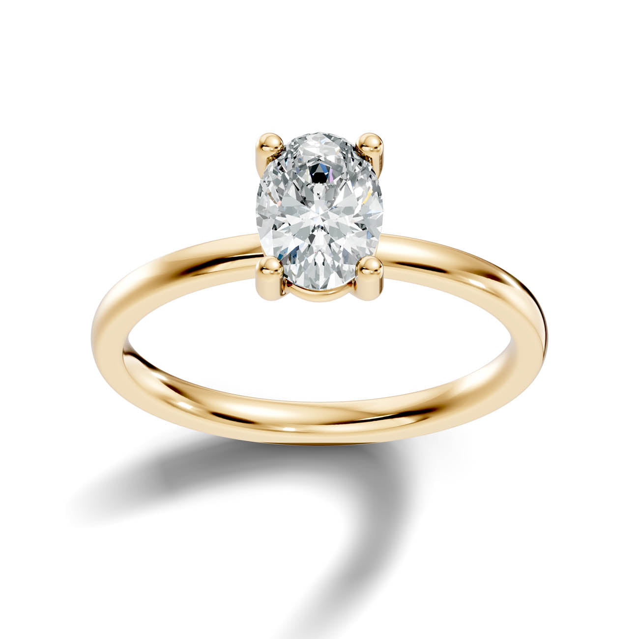 1.00 Ct. Oval Cut Diamond Solitaire Engagement Ring (21-b copy) 4