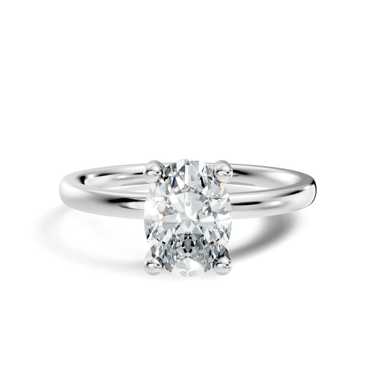 1.00 Ct. Oval Cut Diamond Solitaire Engagement Ring (21-b copy) 10
