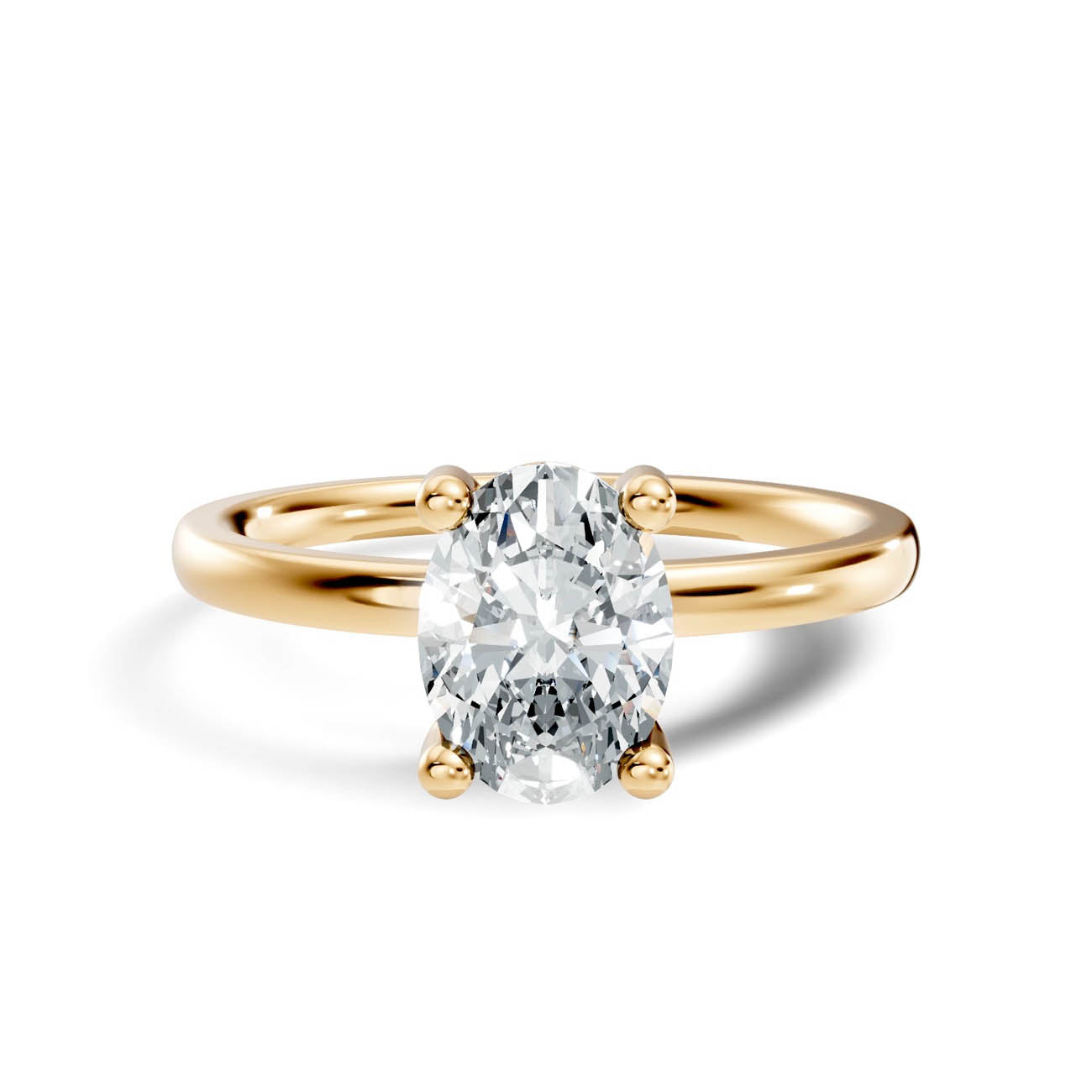 1.00 Ct. Oval Cut Diamond Solitaire Engagement Ring (21-b copy) 3