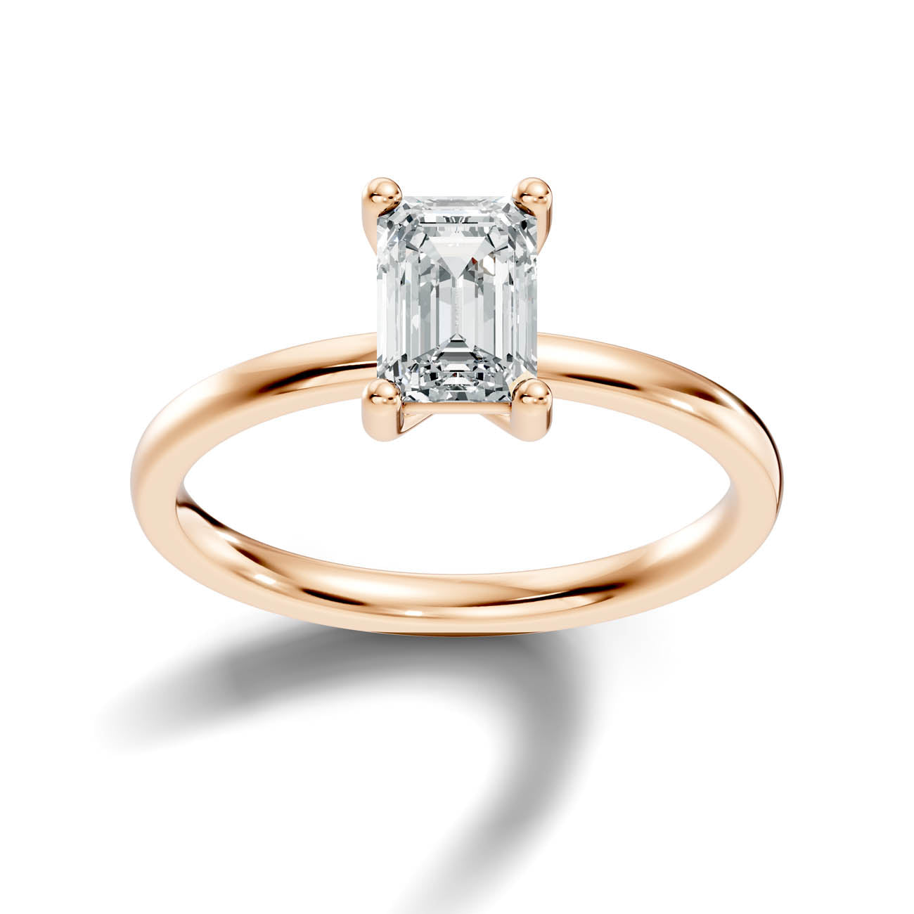 1.00 Ct. Emerald Cut Solitaire Engagement Ring (21-c copy) 7