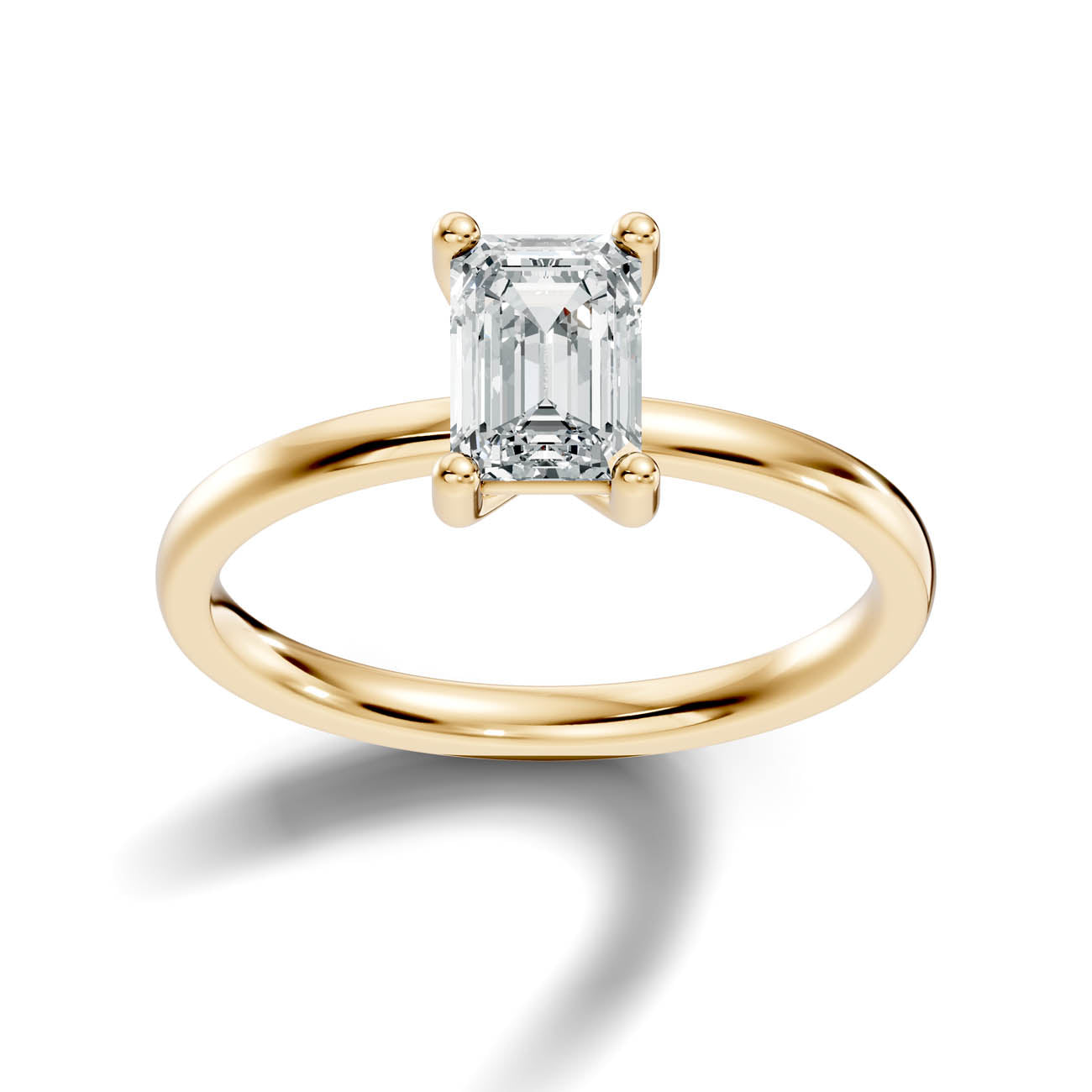 1.00 Ct. Emerald Cut Solitaire Engagement Ring (21-c copy) 4