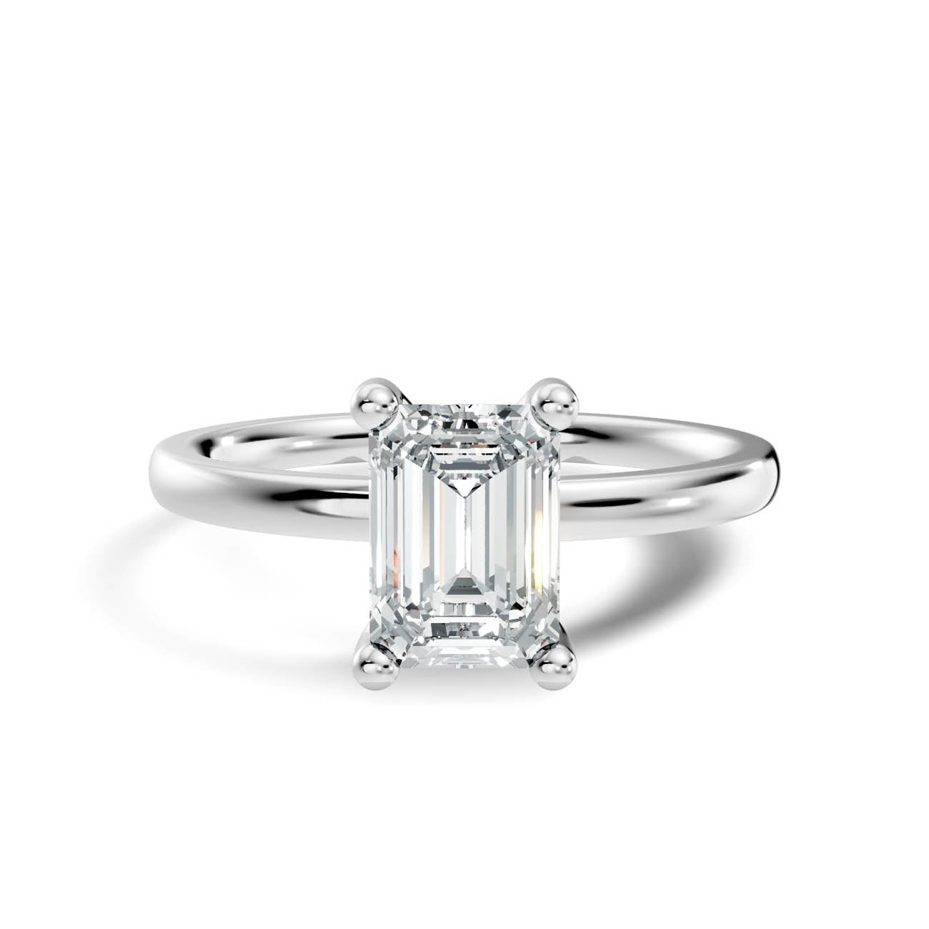 1.00 Ct. Emerald Cut Solitaire Engagement Ring (21-c copy) 10