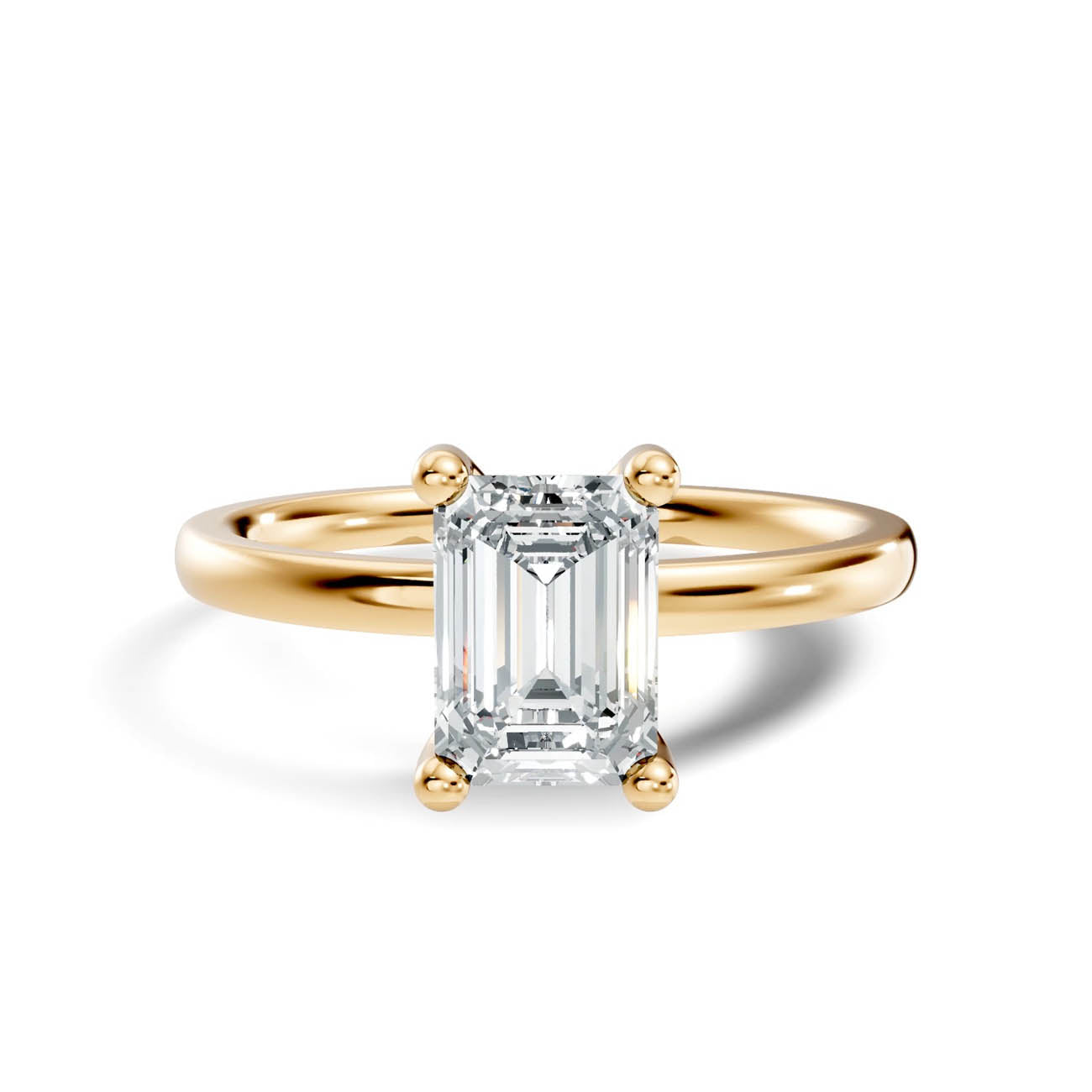 1.00 Ct. Emerald Cut Solitaire Engagement Ring (21-c copy) 3