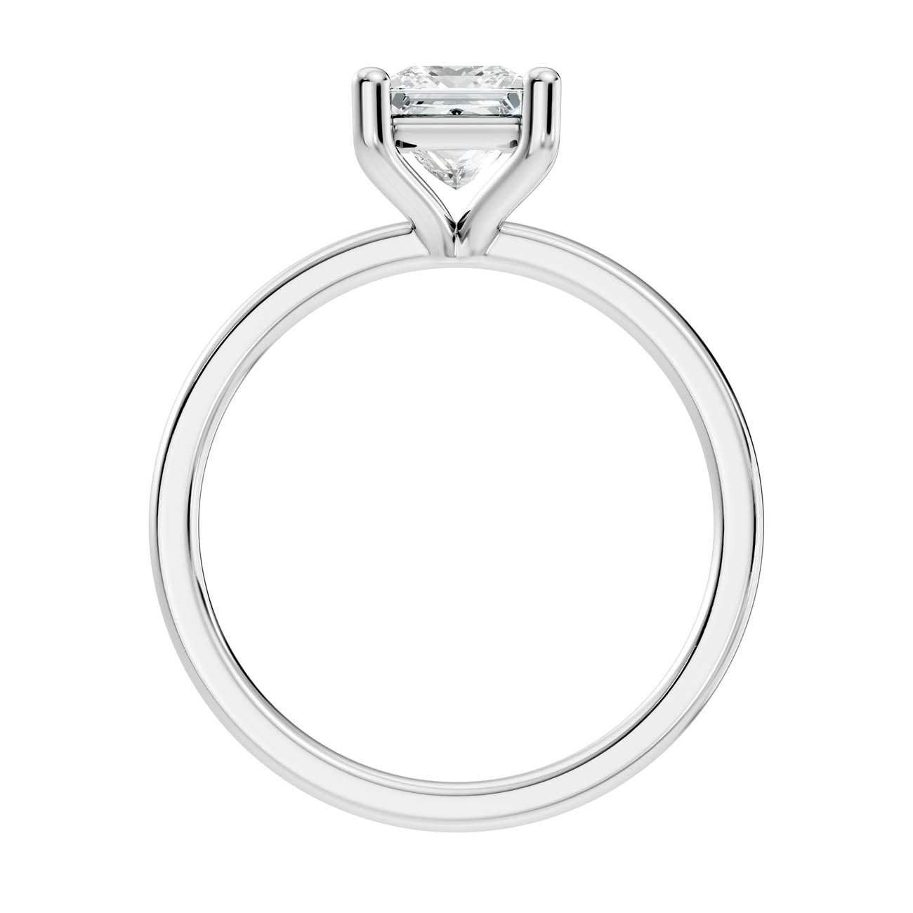 1.00 Ct. Princess Cut Diamond Solitaire Ring (21-e copy) 11