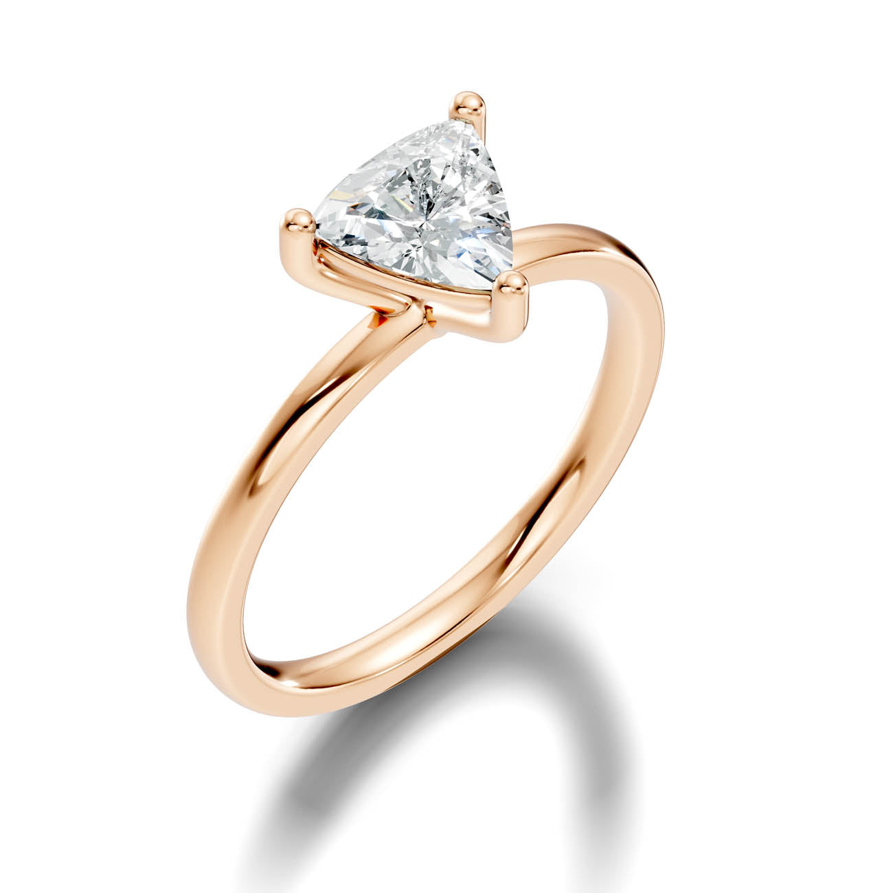 1.00 Ct. Trillion Cut Diamond Solitaire Ring with Three-Prong Setting (21-g copy) 9