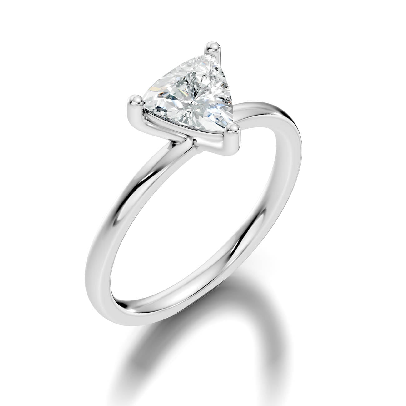 1.00 Ct. Trillion Cut Diamond Solitaire Ring with Three-Prong Setting (21-g copy) 13