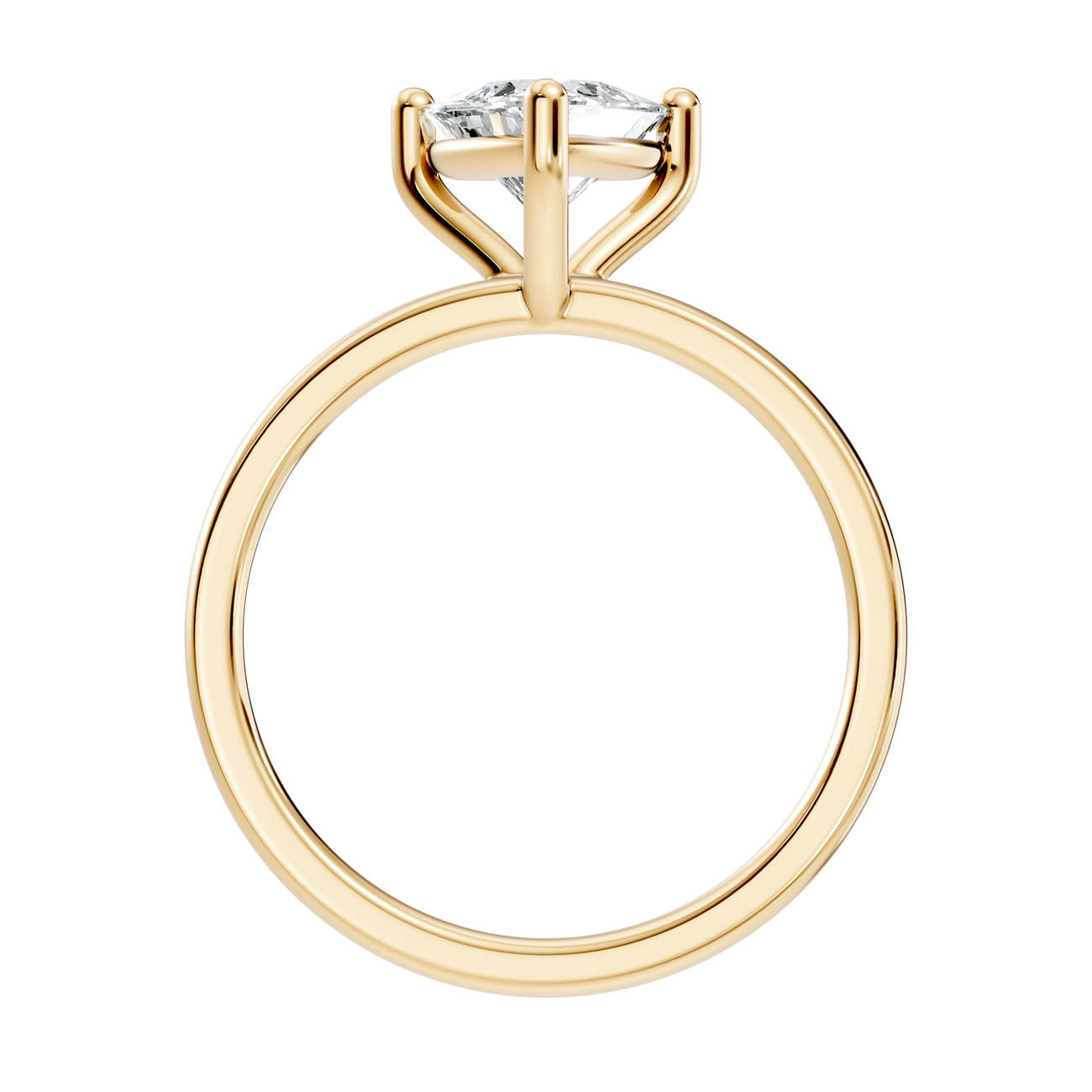 1.00 Ct. Trillion Cut Diamond Solitaire Ring with Three-Prong Setting (21-g copy) 14