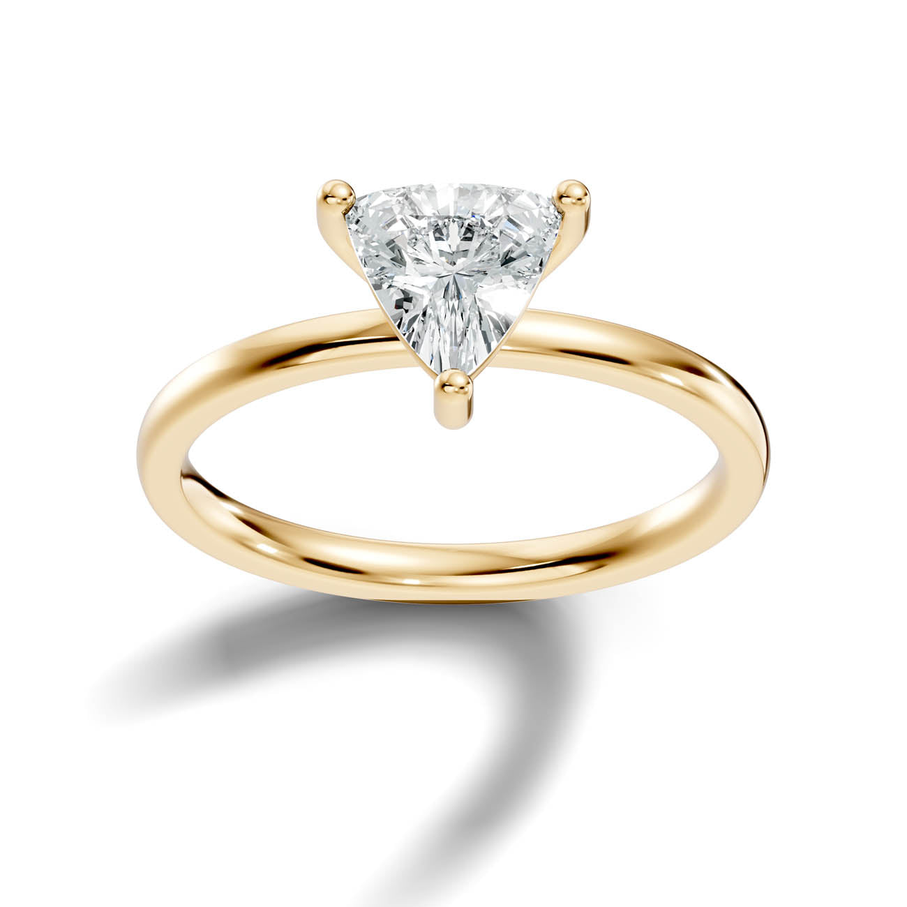1.00 Ct. Trillion Cut Diamond Solitaire Ring with Three-Prong Setting (21-g copy) 4