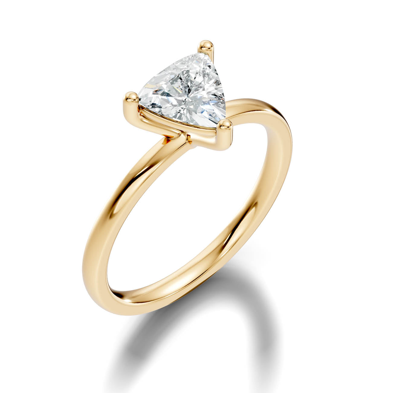 1.00 Ct. Trillion Cut Diamond Solitaire Ring with Three-Prong Setting (21-g copy)