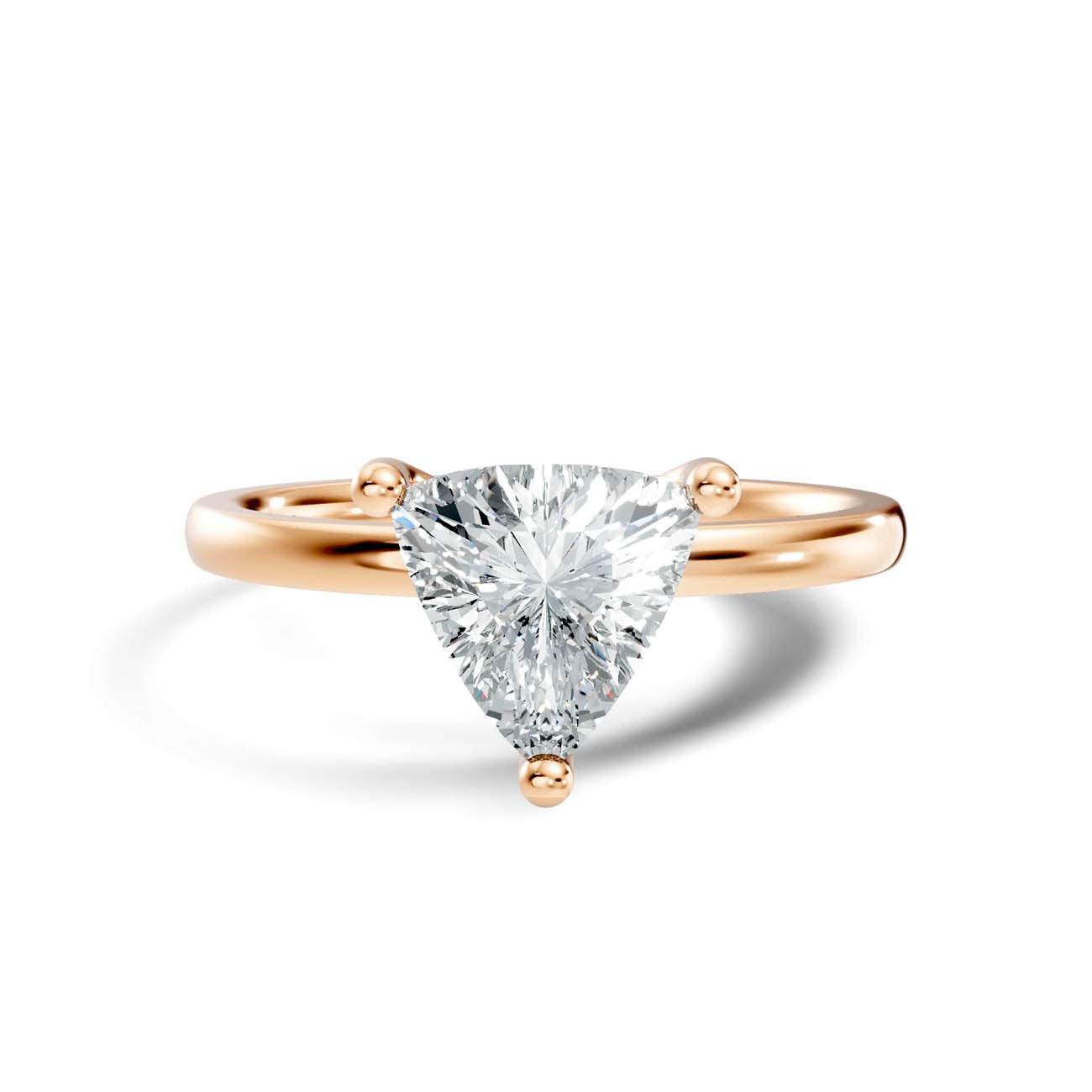 1.00 Ct. Trillion Cut Diamond Solitaire Ring with Three-Prong Setting (21-g copy) 6
