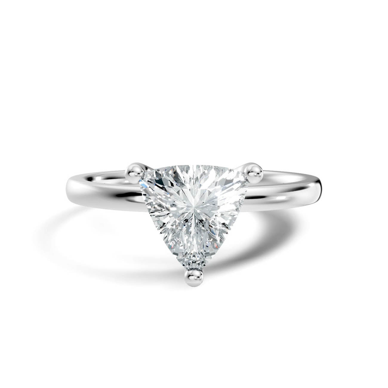 1.00 Ct. Trillion Cut Diamond Solitaire Ring with Three-Prong Setting (21-g copy) 10