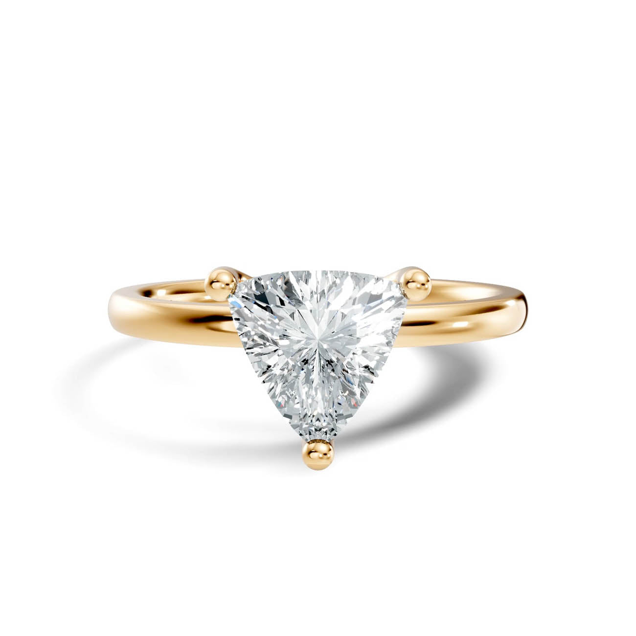 1.00 Ct. Trillion Cut Diamond Solitaire Ring with Three-Prong Setting (21-g copy) 3