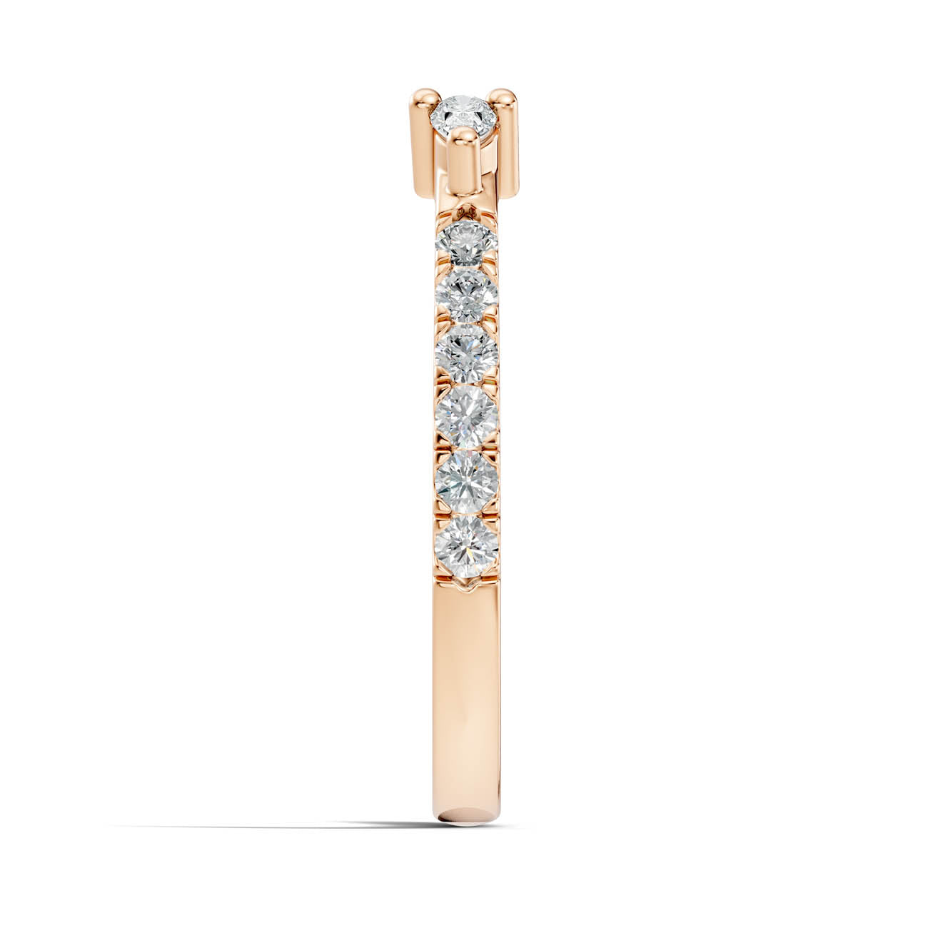 .34 Ct. Open Cuff Pear Diamond Ring with Pavé Accents (24-a) 8