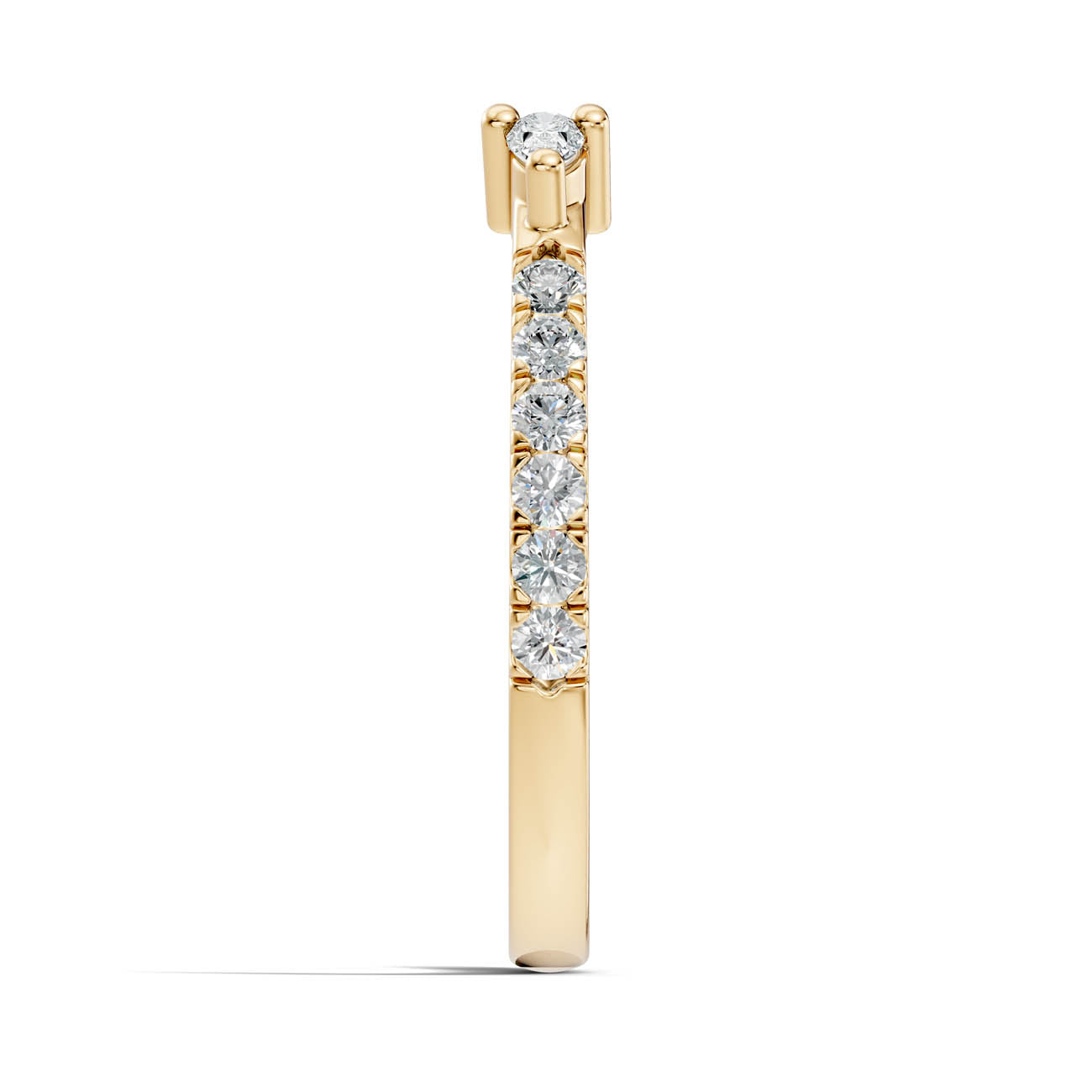 .34 Ct. Open Cuff Pear Diamond Ring with Pavé Accents (24-a) 15