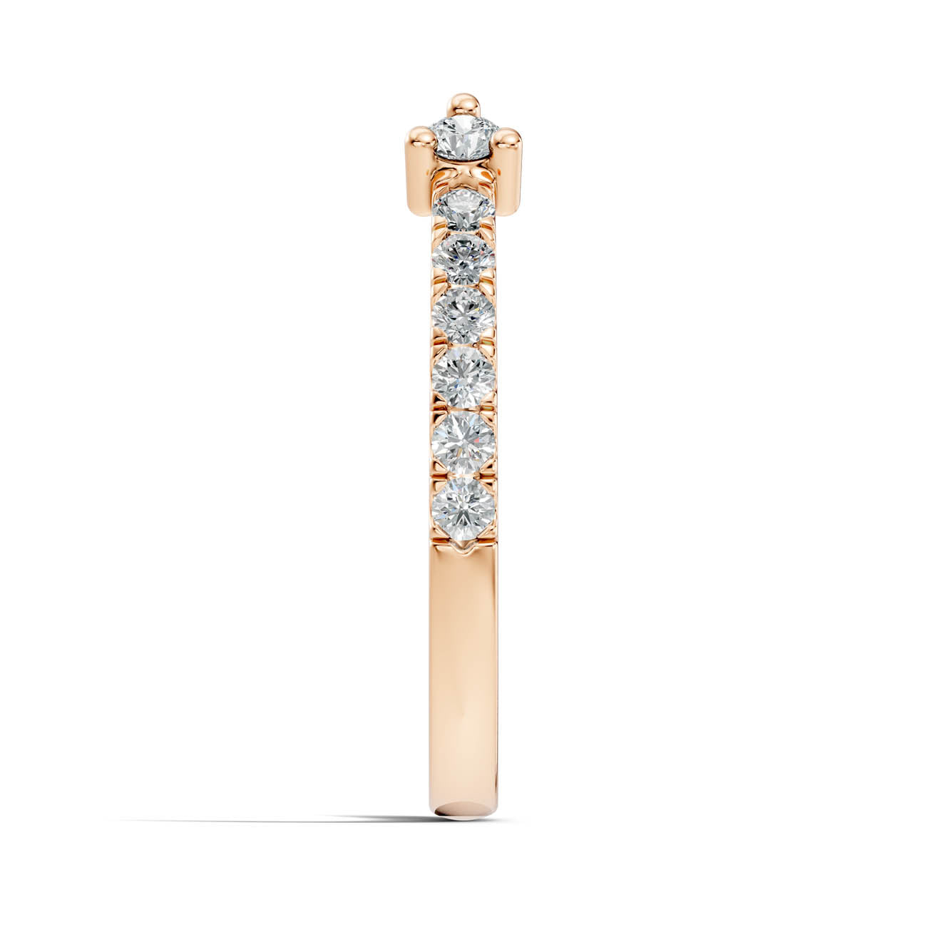 .34 Ct. Open Cuff Diamond Ring with Pavé Accents and Dual Four-Prong Settings (24-c) 8
