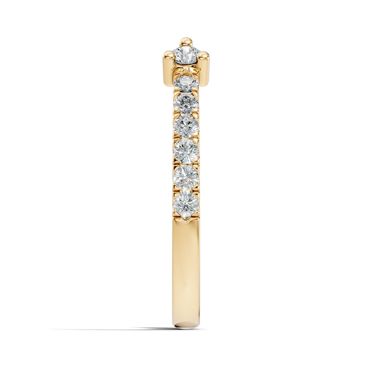 .34 Ct. Open Cuff Diamond Ring with Pavé Accents and Dual Four-Prong Settings (24-c) 15